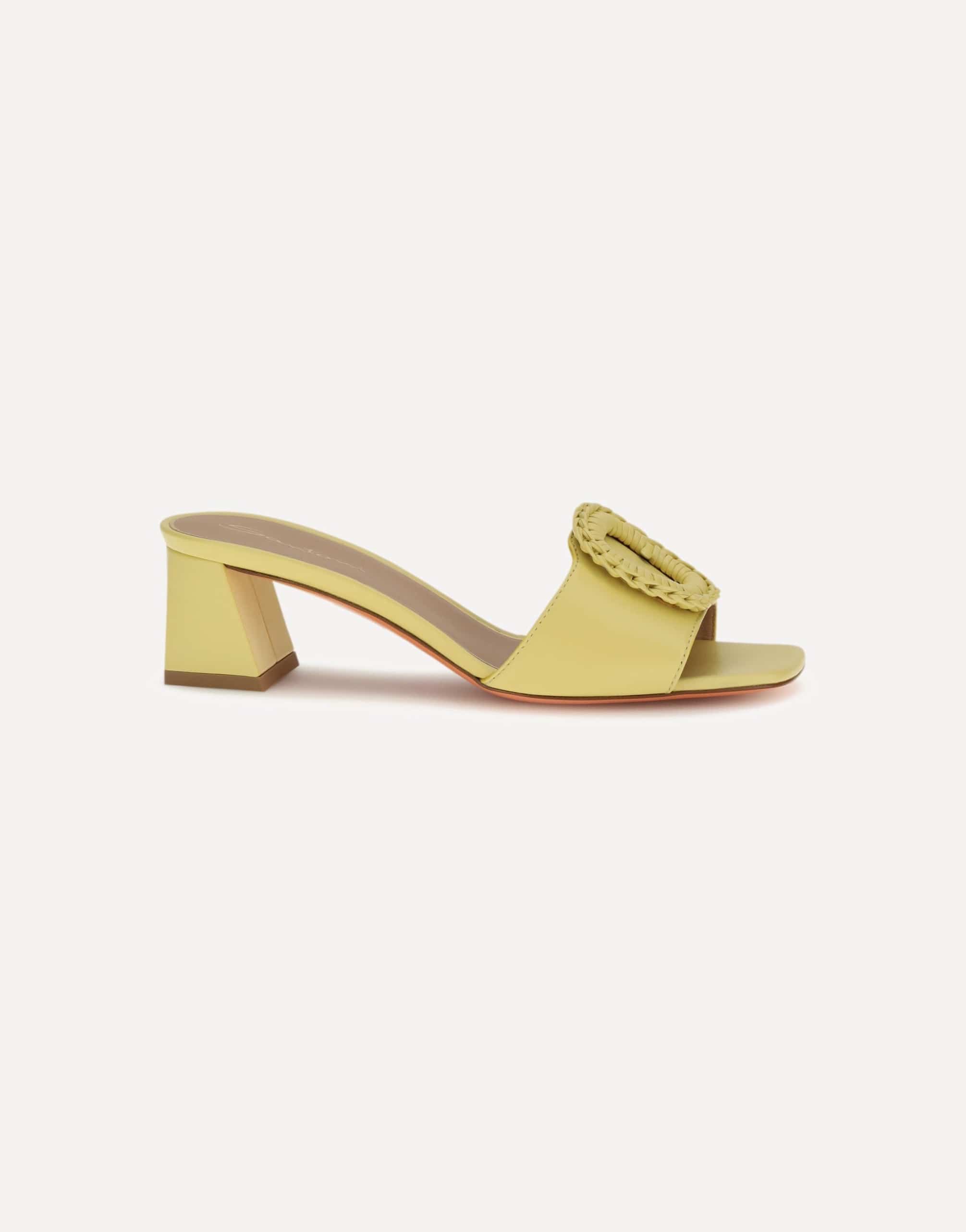 Santoni Leather Sandals Mules