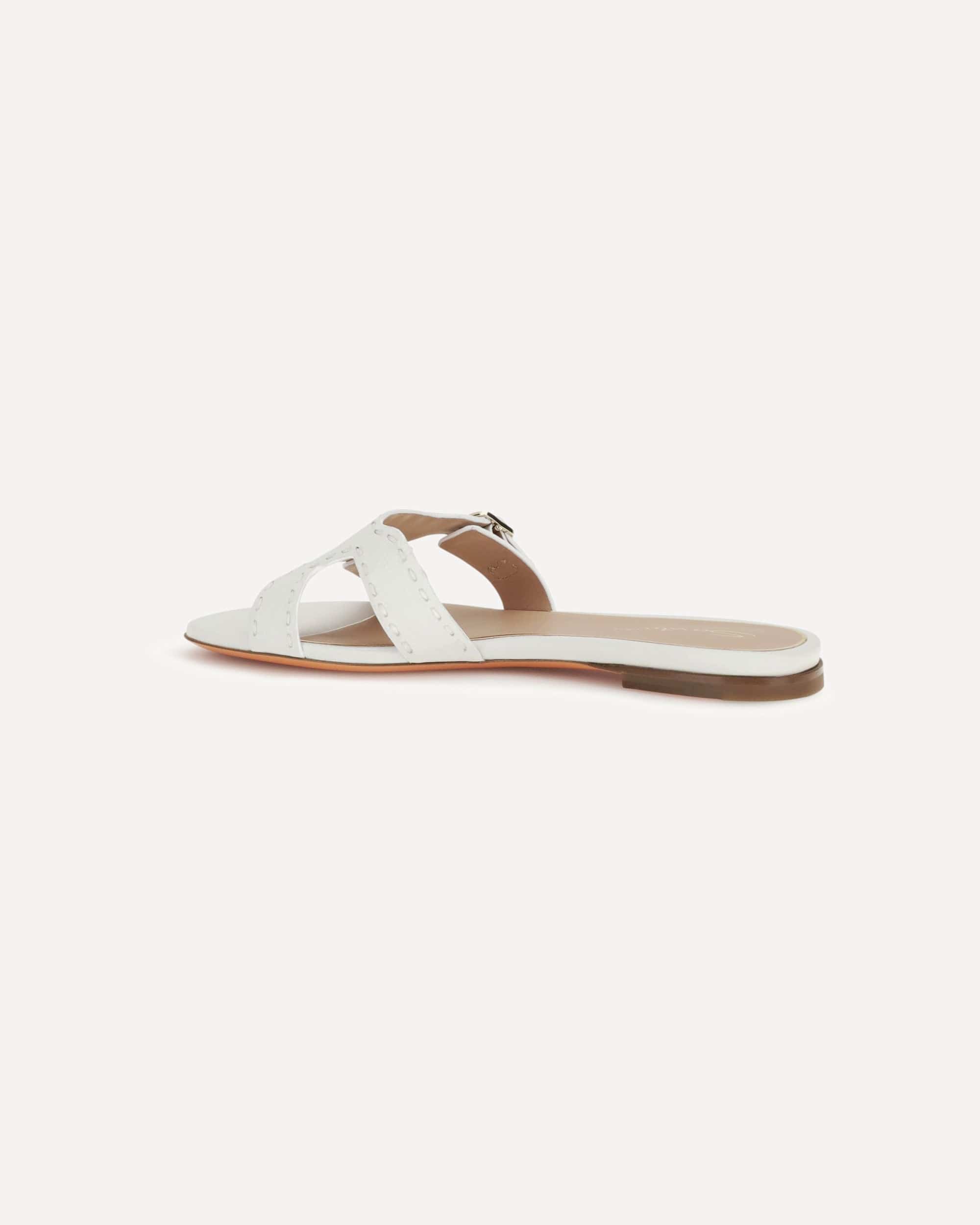 Santoni Low Leather Sandals