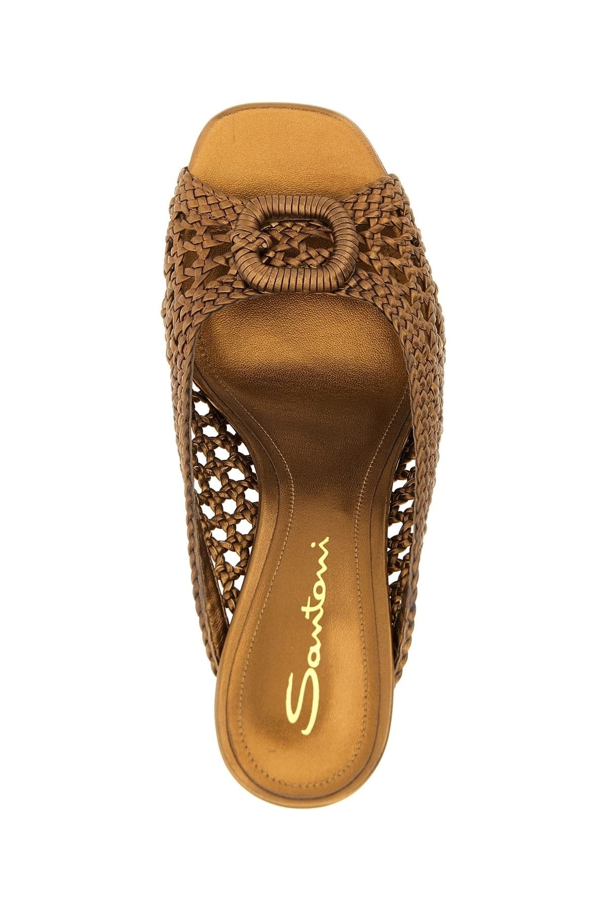 Santoni Santoni Luce Woven Leather Sandals