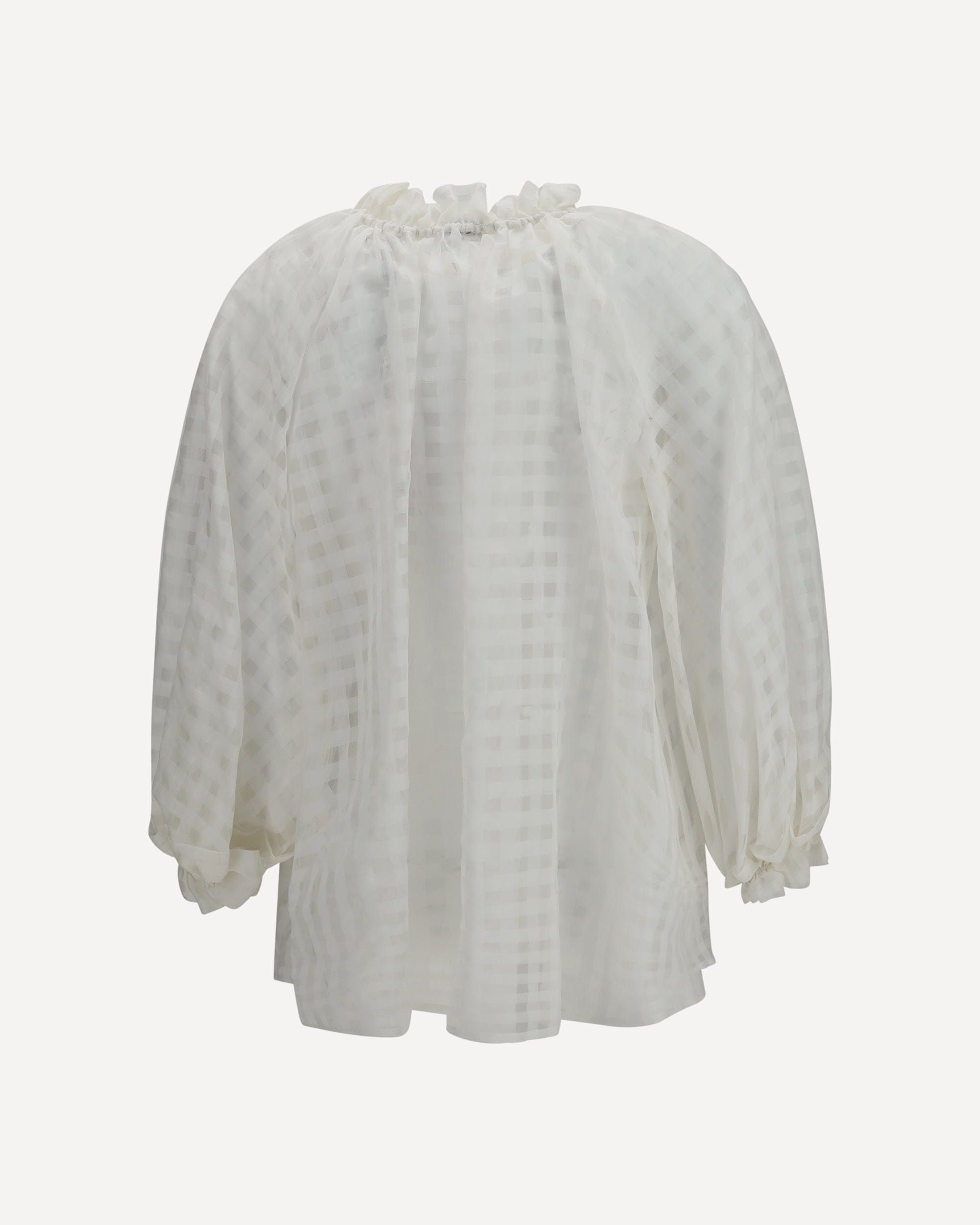 Sara Roka Amabel Shirt Tie-Neck Checked - alternate view