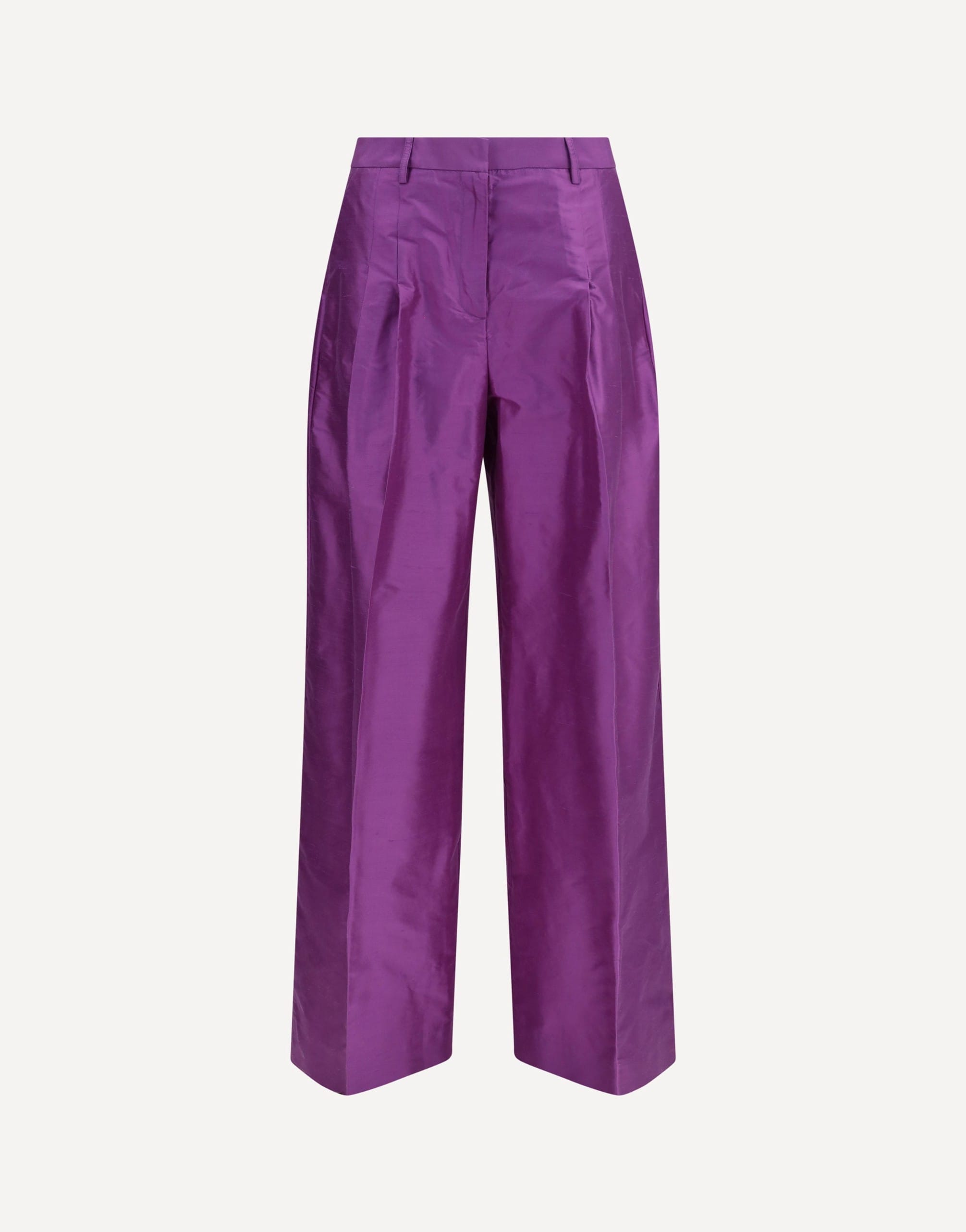 Sara Roka Charlene Taffeta Wide-Leg Pants