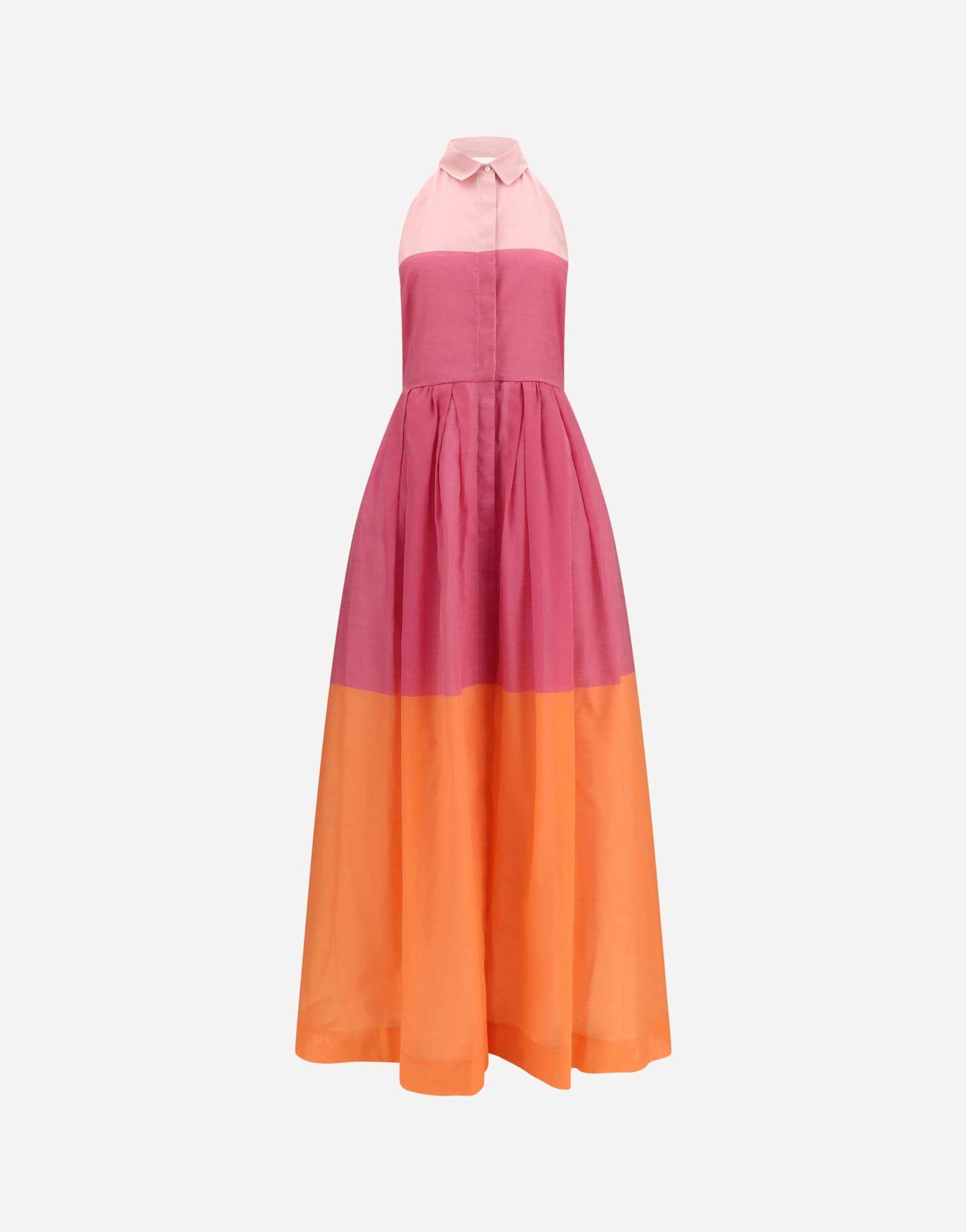 Sara Roka Eglelong Silk-Cotton Voile Maxi Dress
