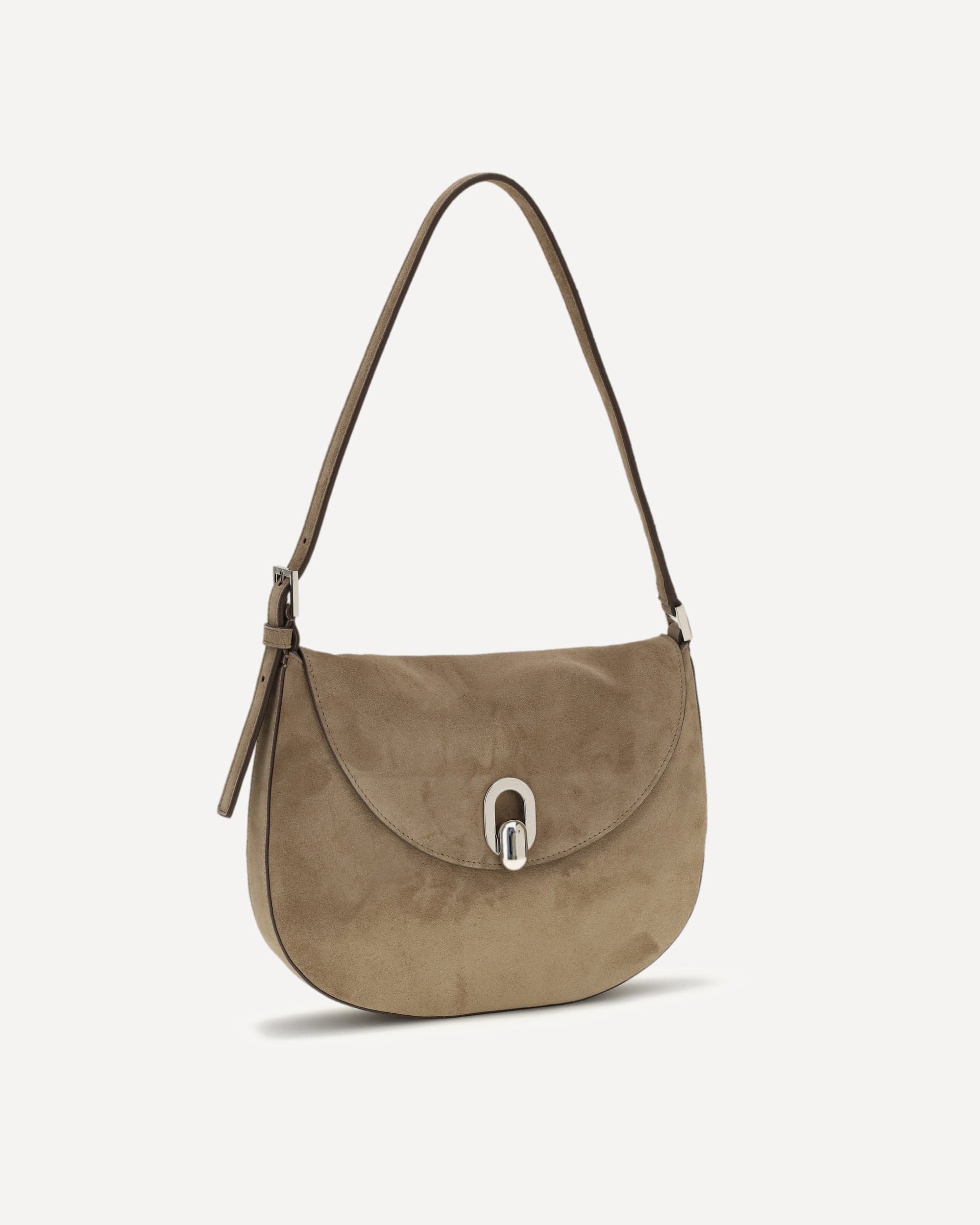 Savette Round Hobo Shoulder Bag