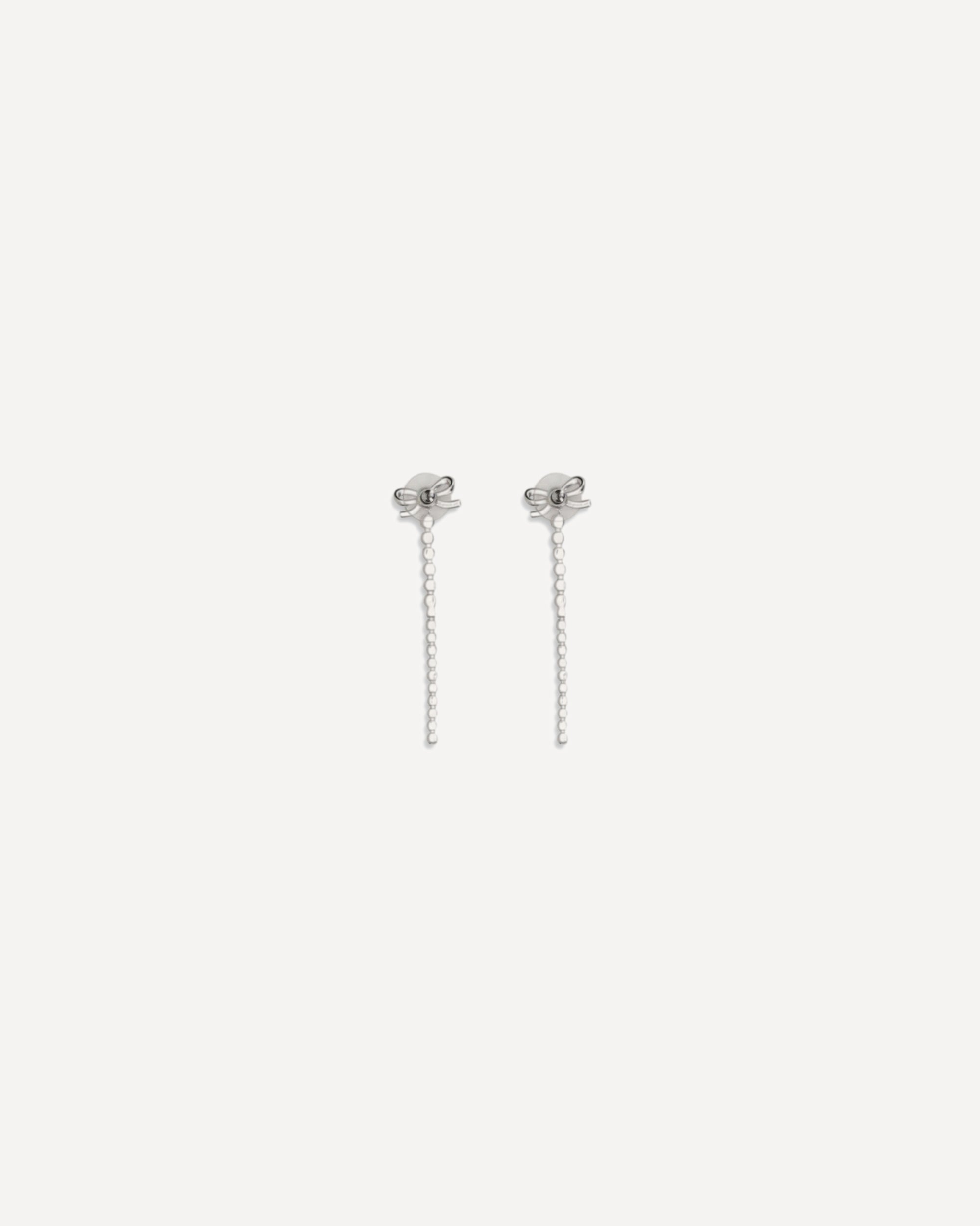 Self-Portrait Crystal Bow Droplet Earrings - alternate view