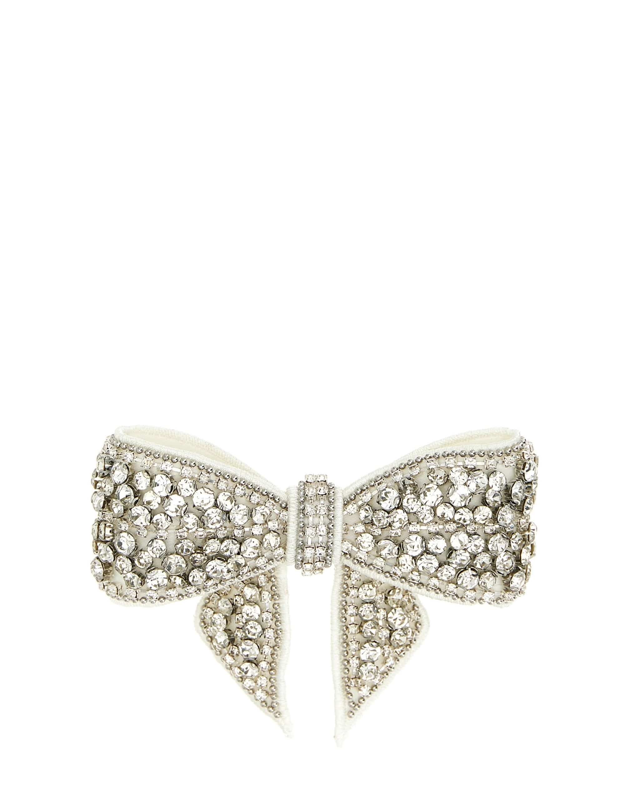 Self-Portrait Self-Portrait Crystal Embellished Bow Hair Clip