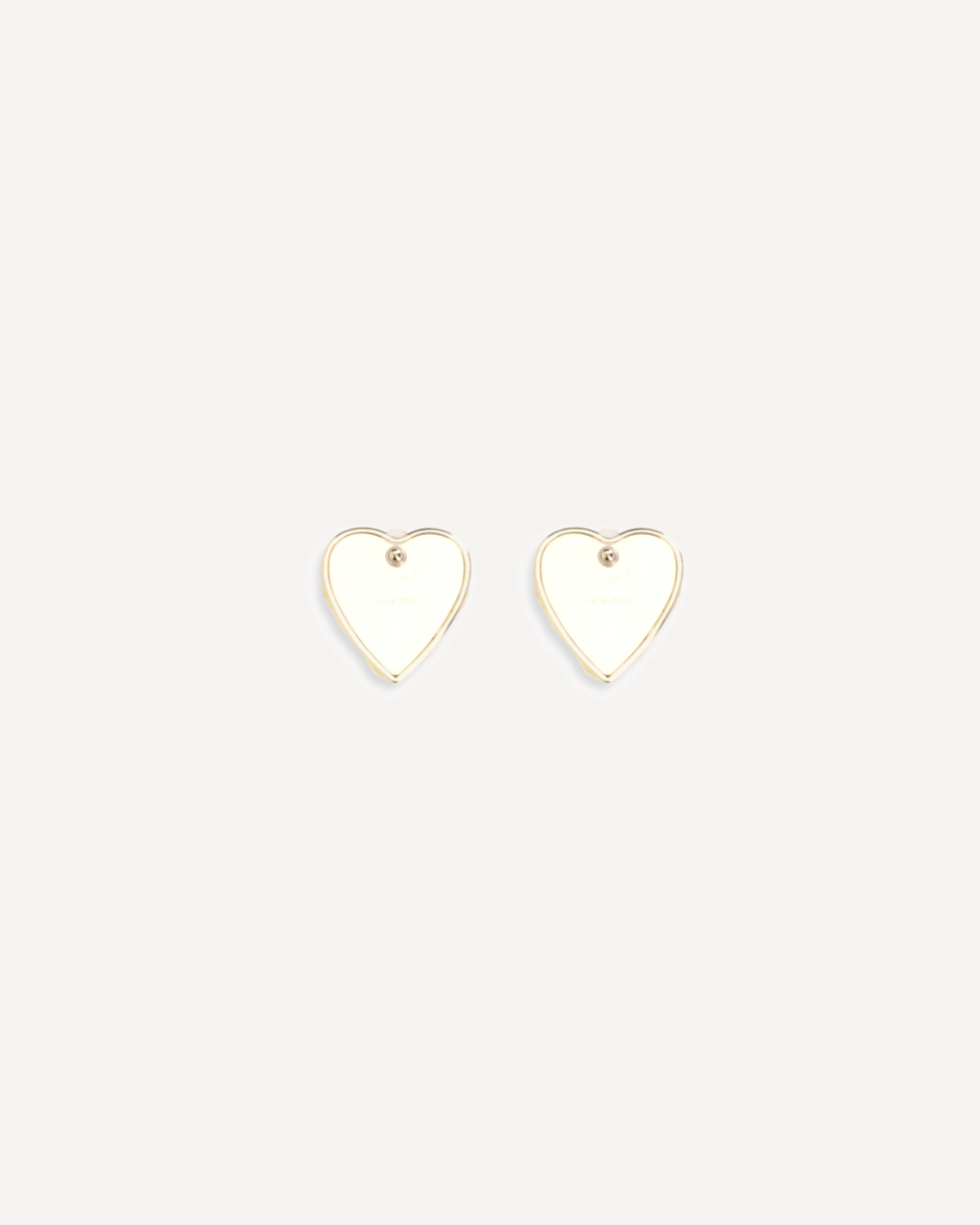 Self-Portrait Embellished Heart Earrings - alternate view