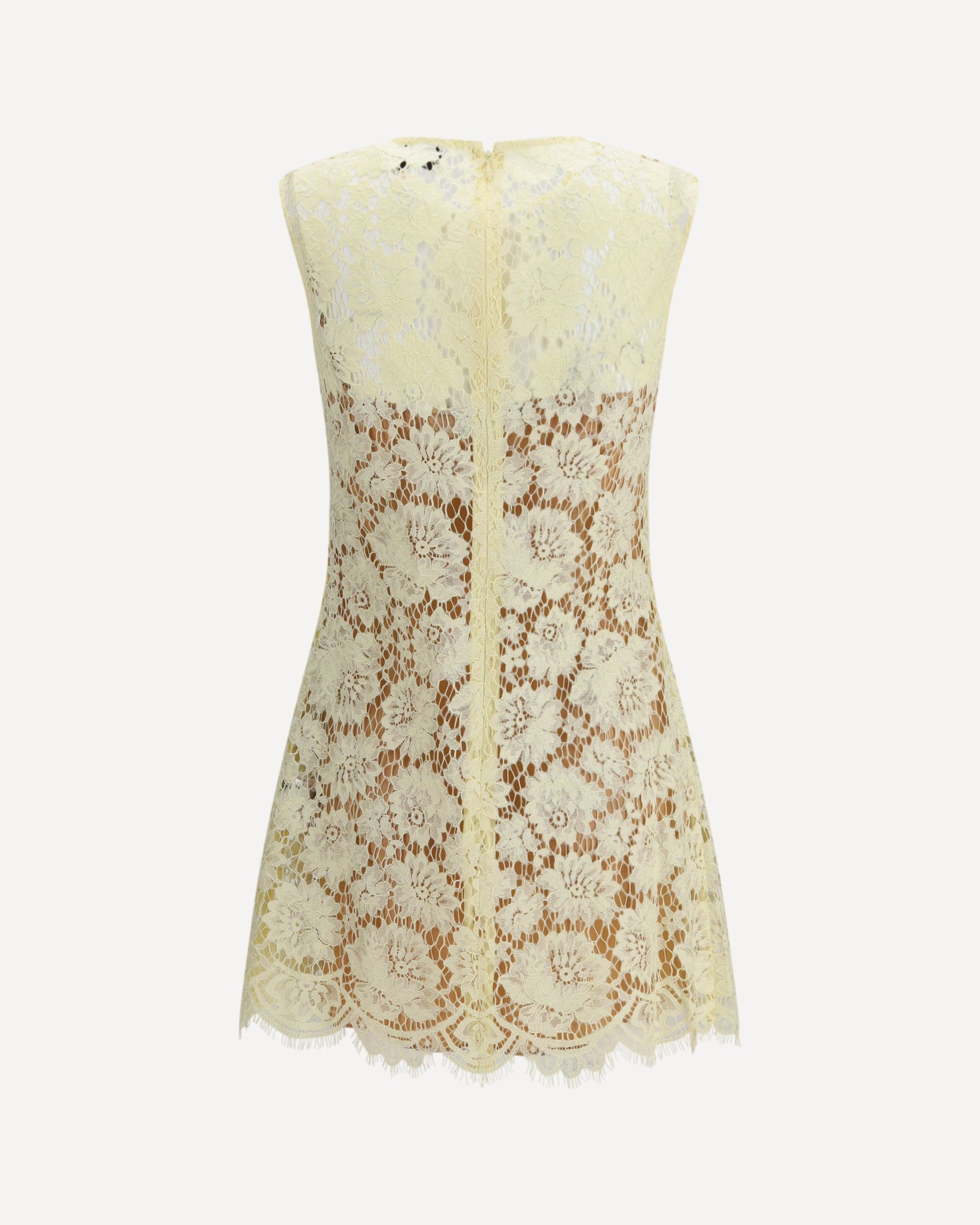 Self-Portrait Fine Lace Mini Dress With Diamanté