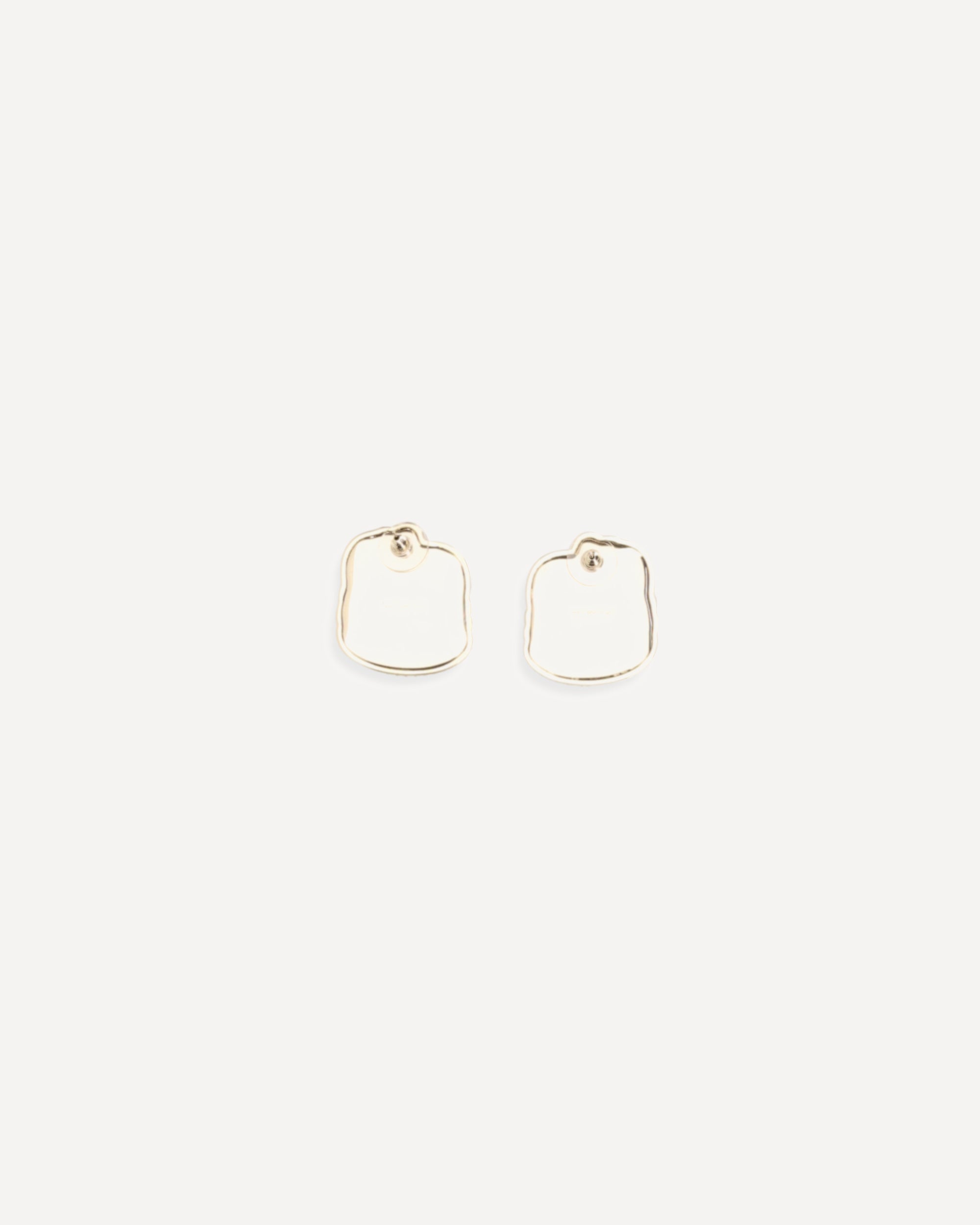 Self-Portrait Gold Crystal Knot Button Earrings - alternate view