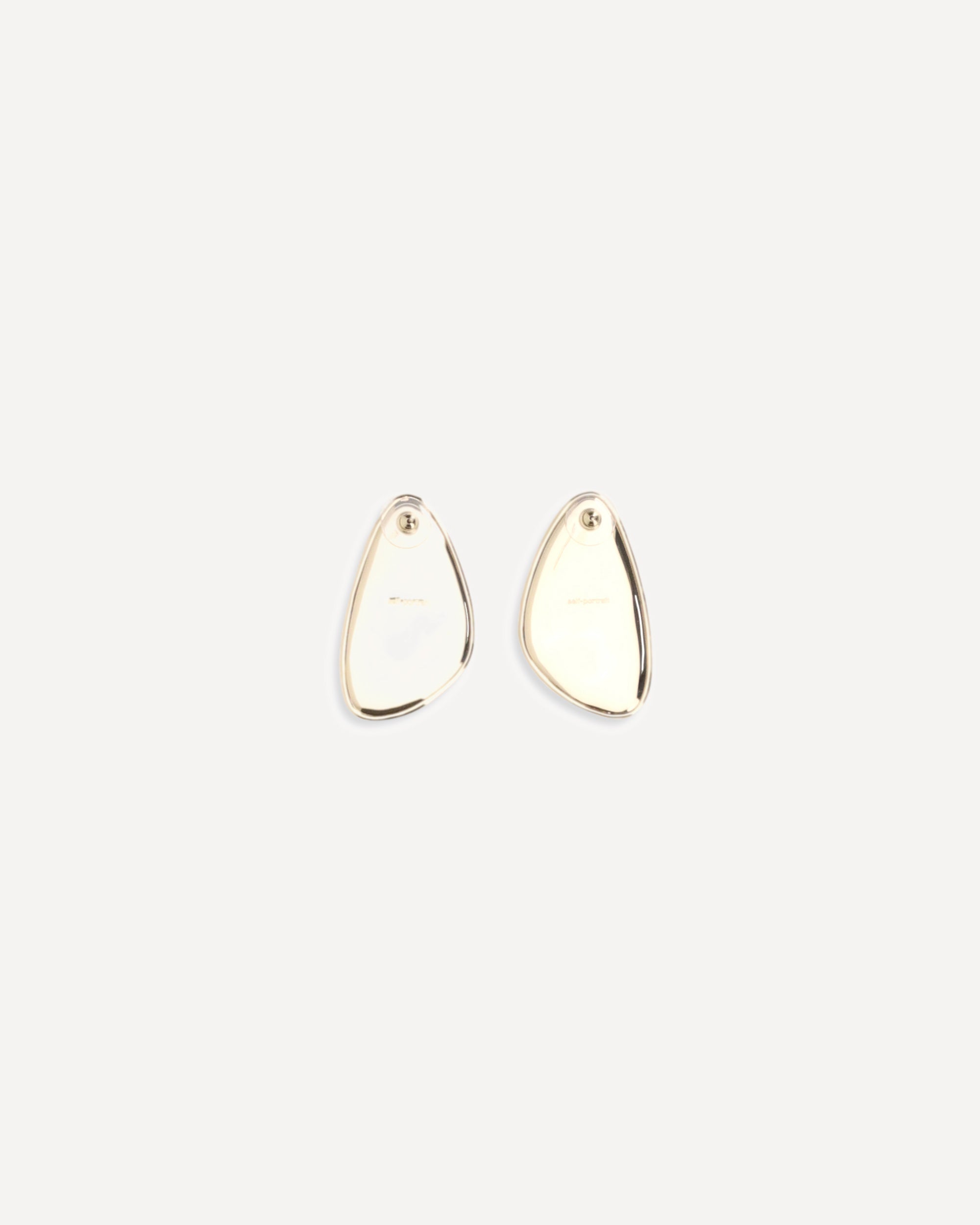 Self-Portrait Golden Hammered Crystal Earrings
