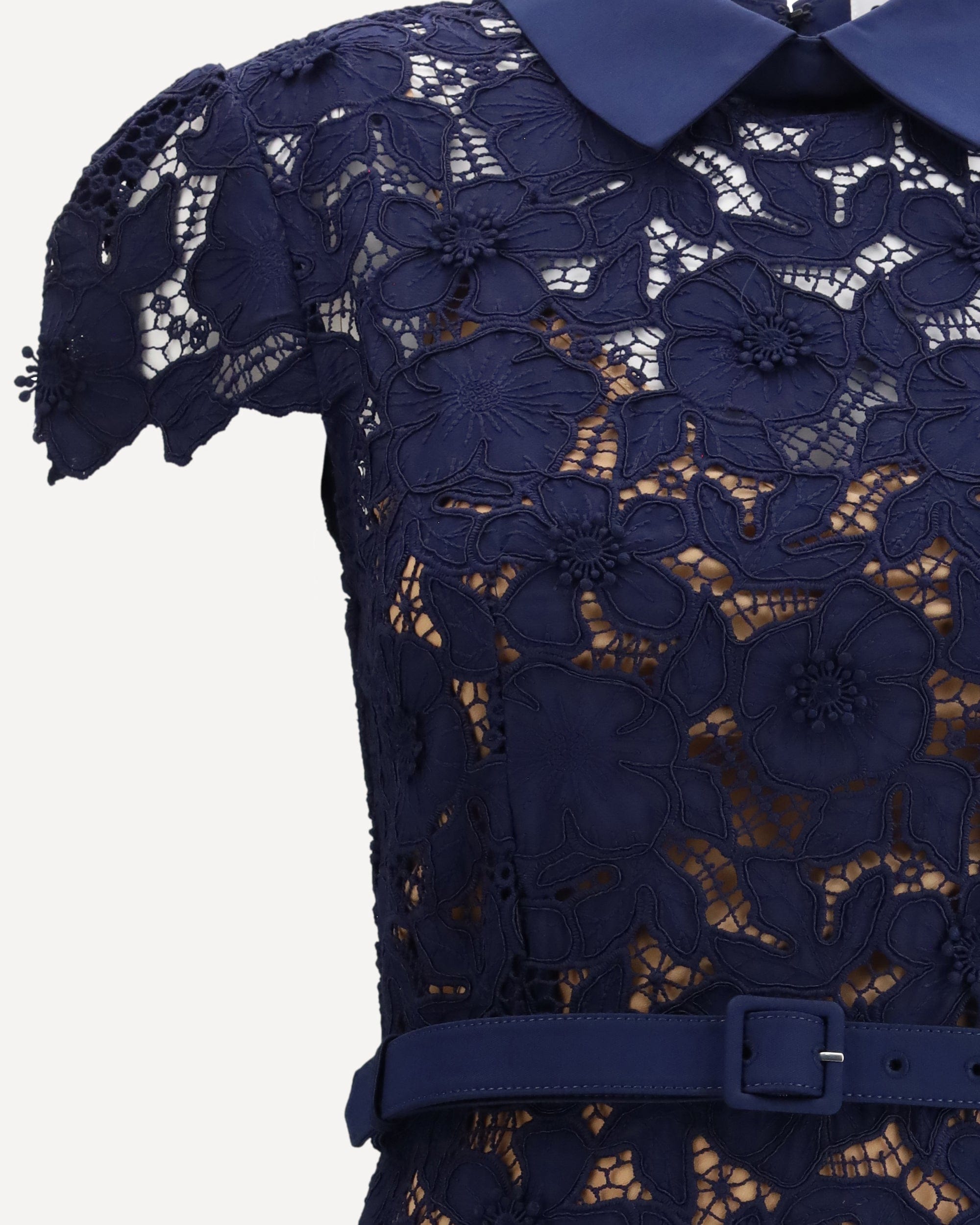 Self-Portrait Guipure Lace Midi Dress