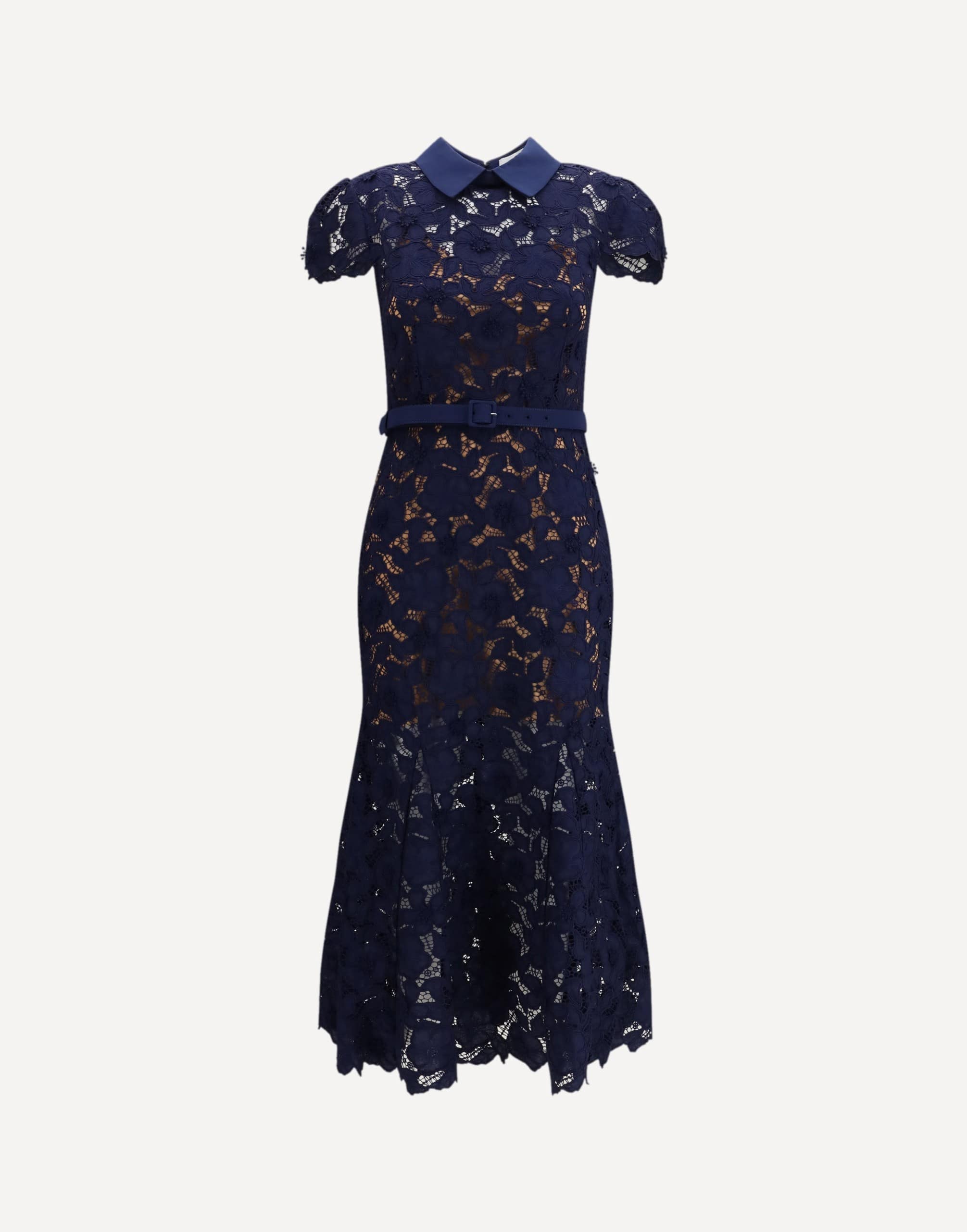 Self-Portrait Guipure Lace Midi Dress