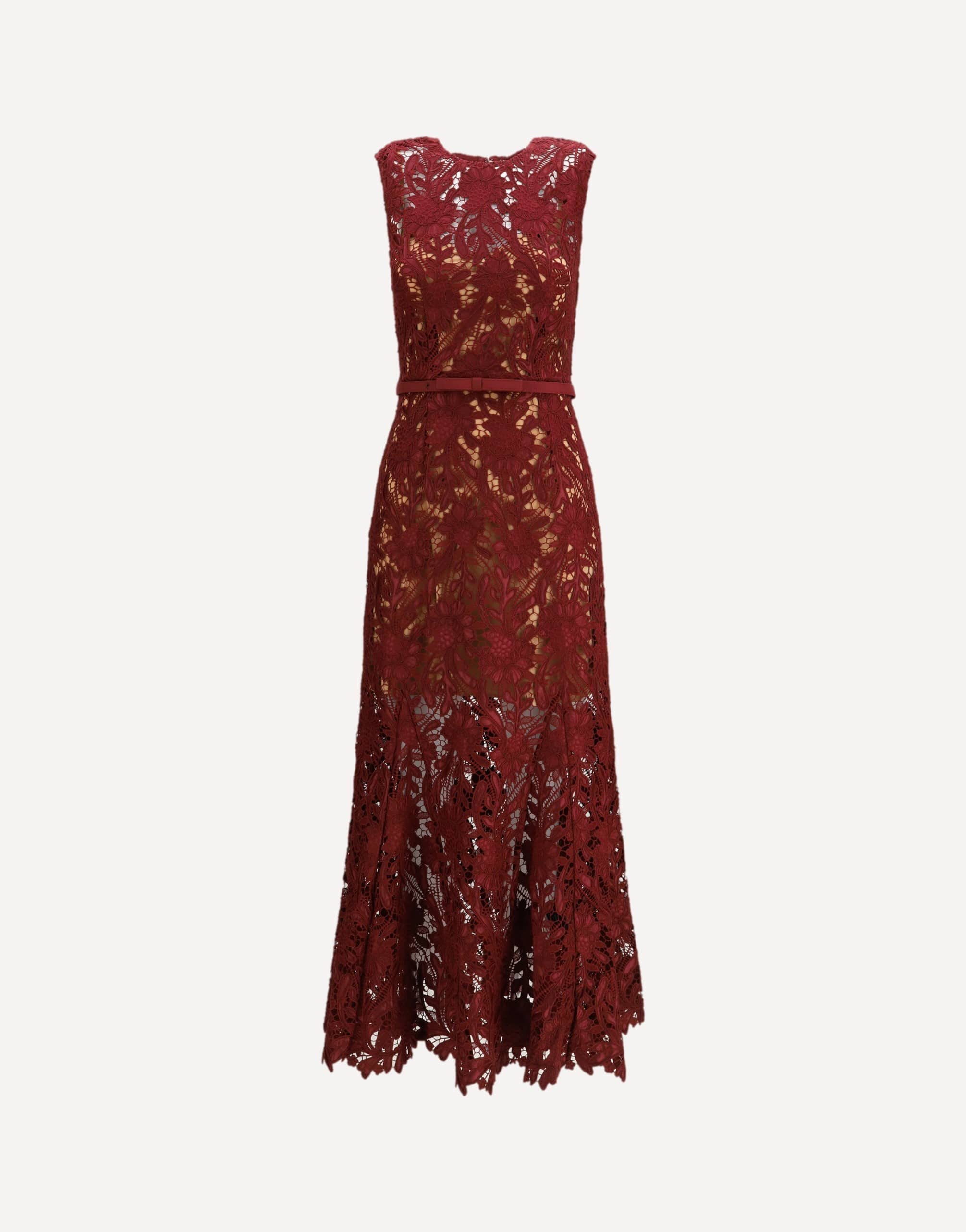 Self-Portrait Guipure Lace Midi Dress