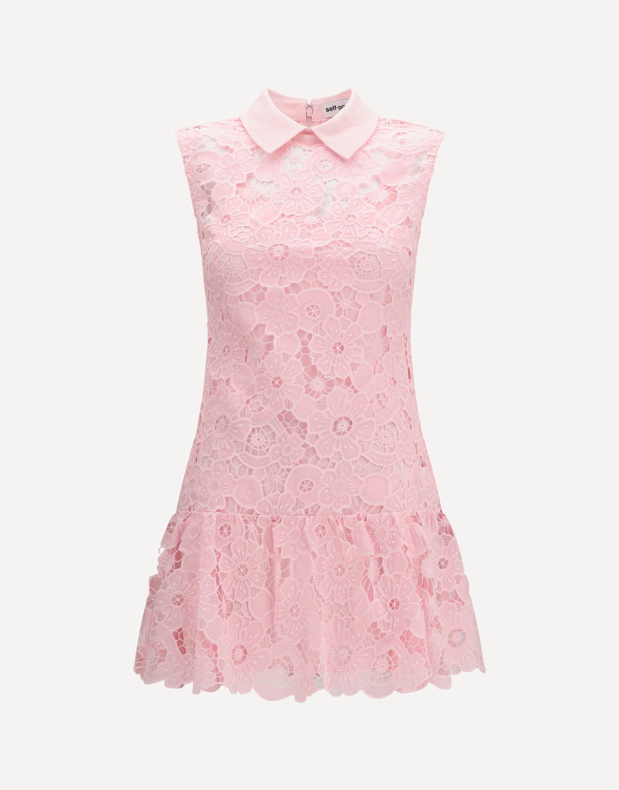 Self-Portrait Guipure Mini Dress