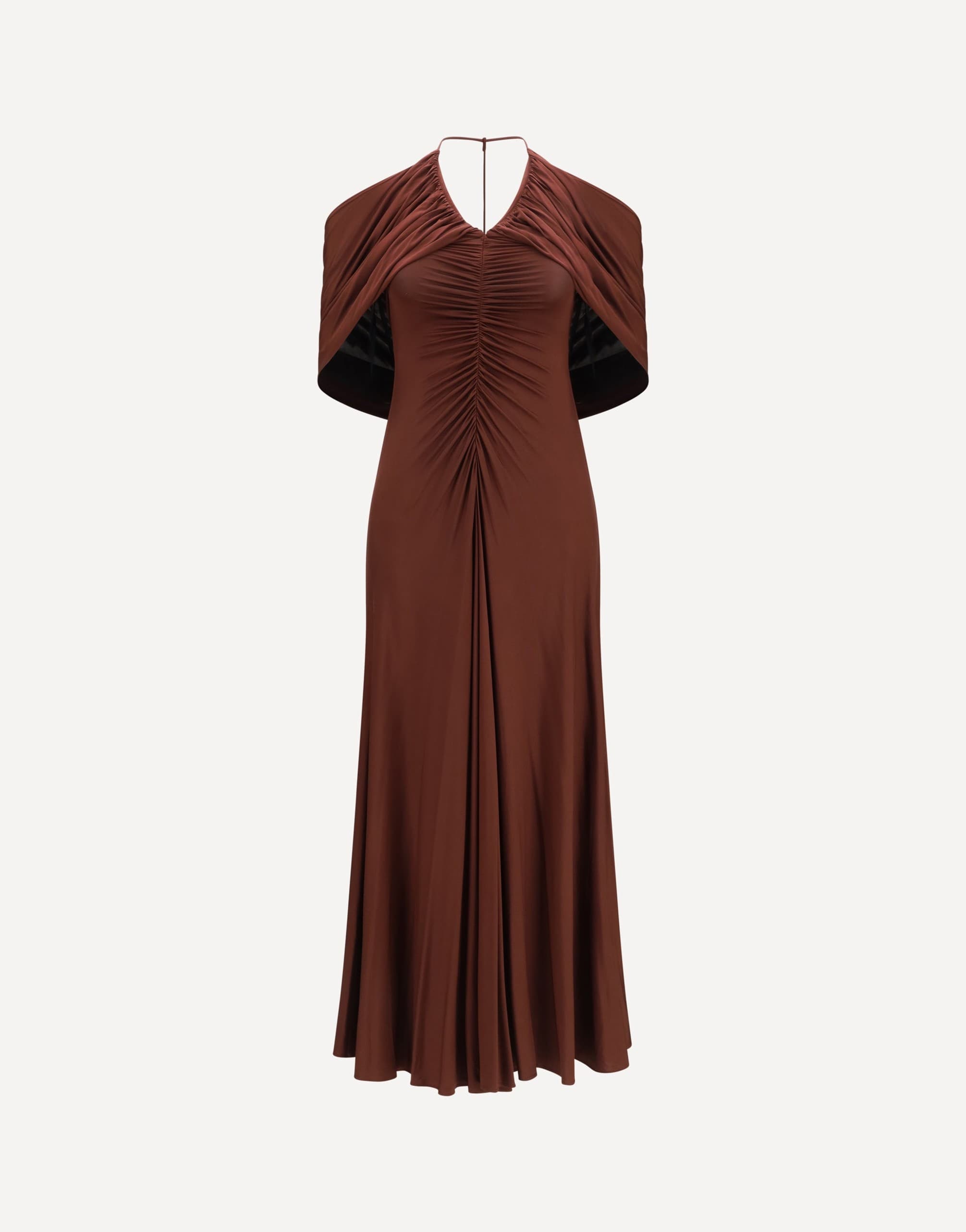 Self-Portrait Jersey Halter Midi Dress