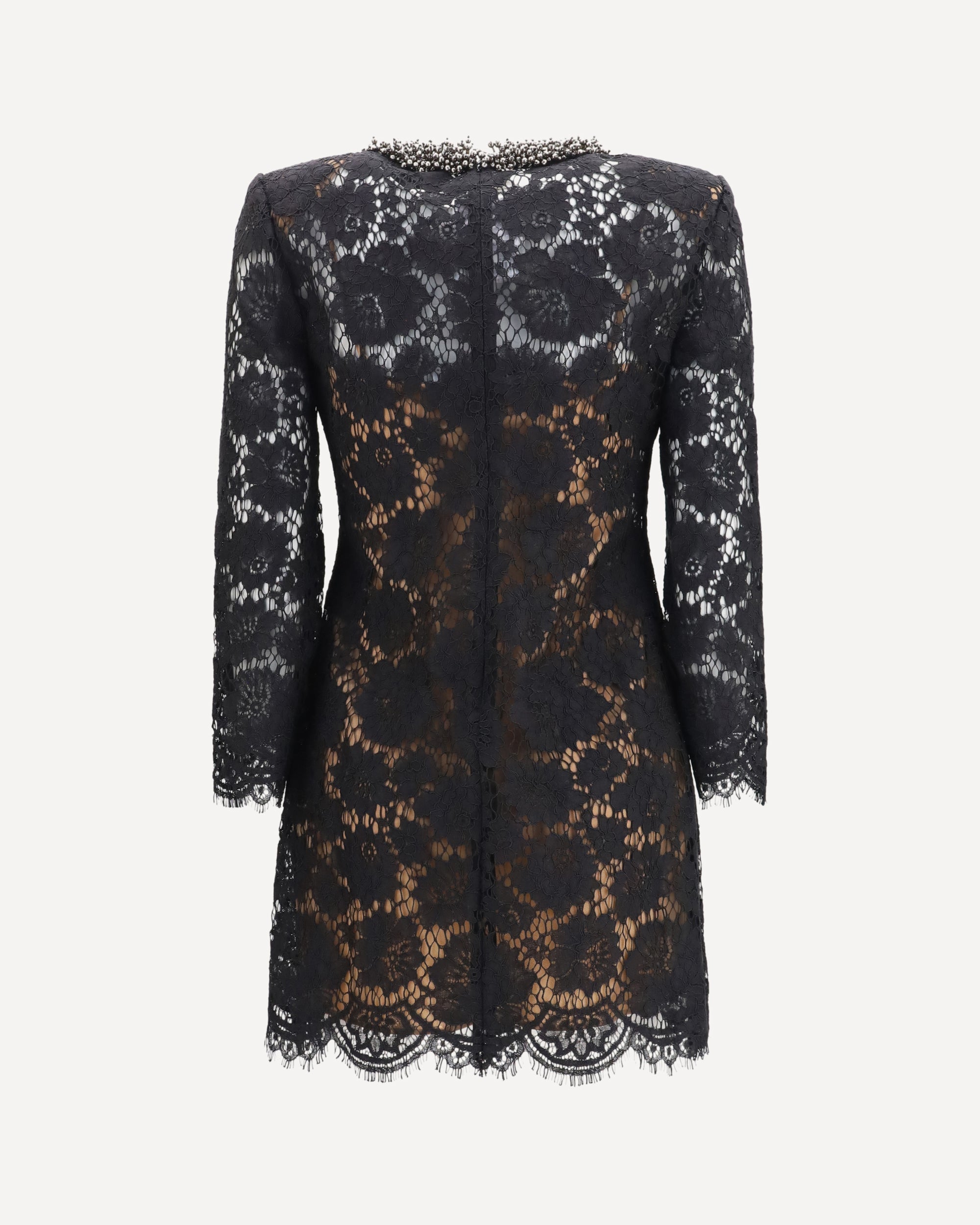 Self-Portrait Lace Long Sleeve Mini Dress