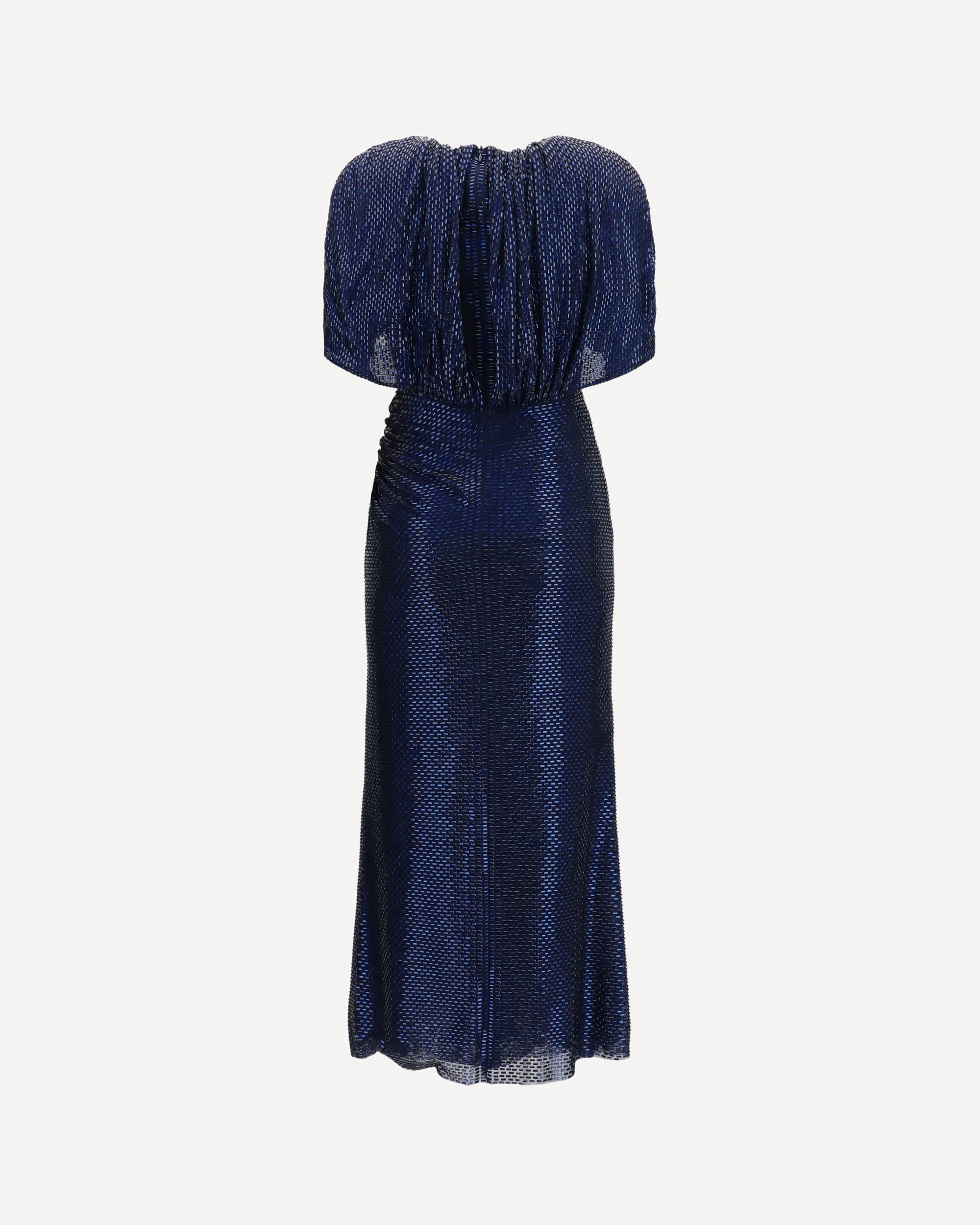 Self-Portrait Midi Dress With Cape Sleeves And Crystals - alternate view