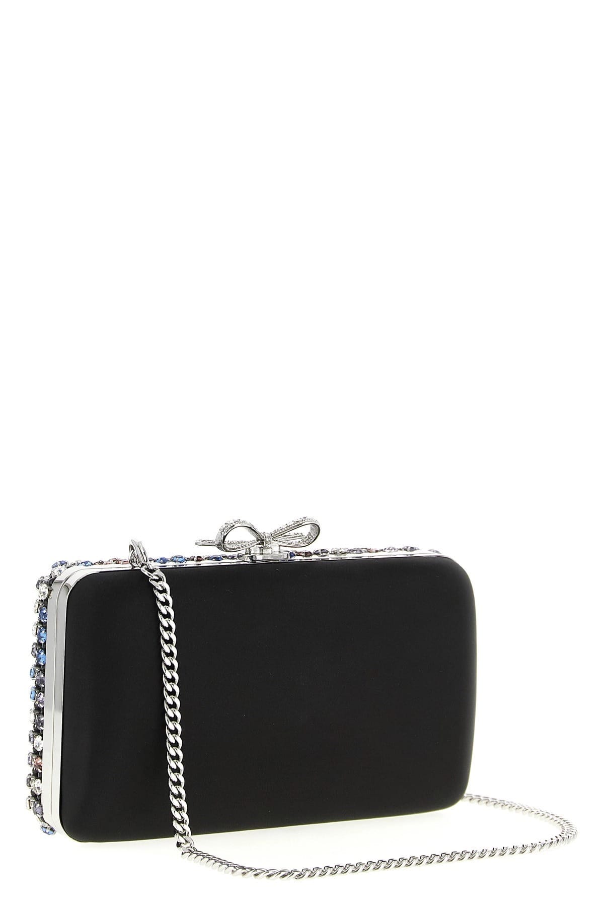 Self-Portrait Self-Portrait Multi Crystal Chainmail Clutch
