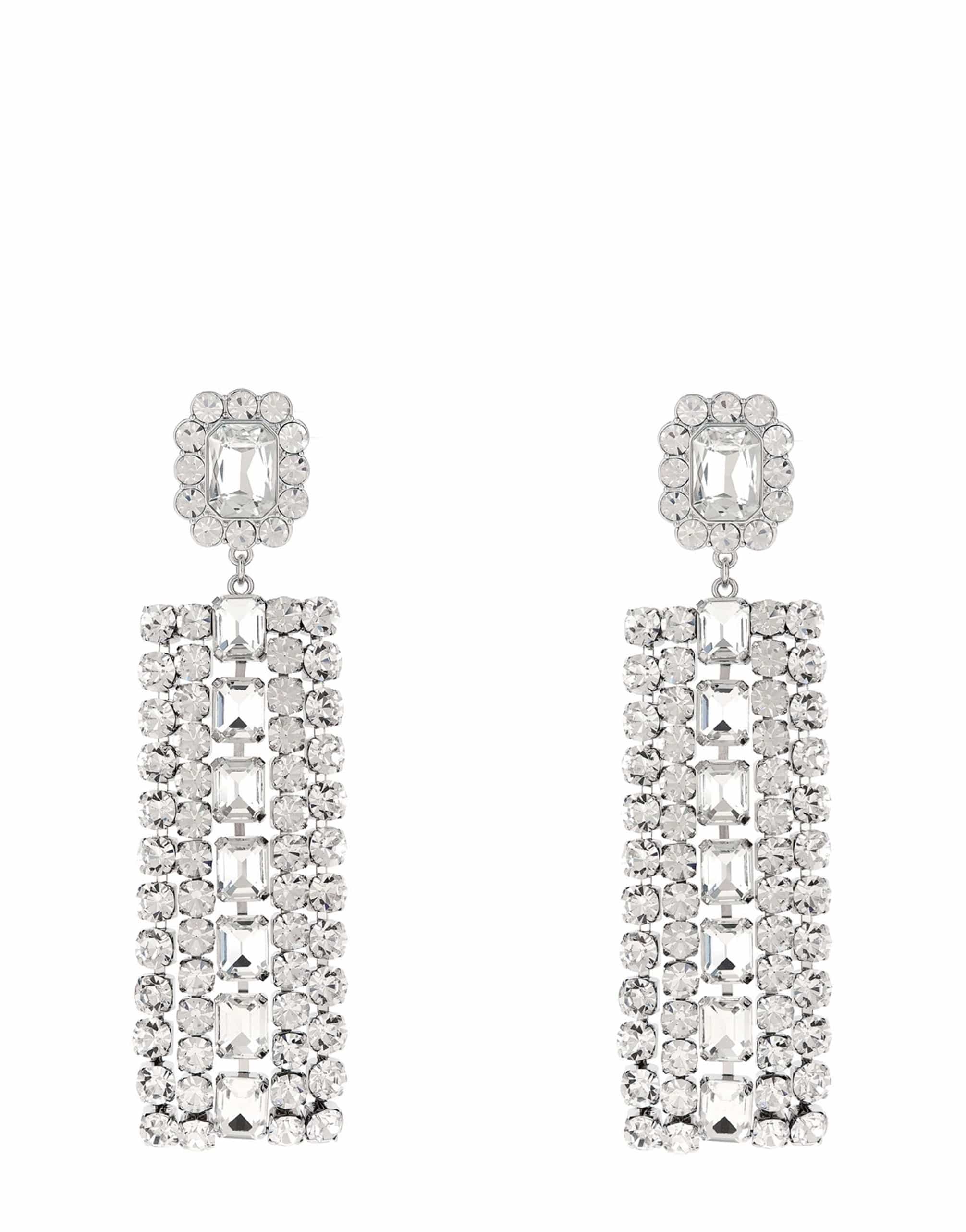 Self-Portrait Self-Portrait Multi Crystal Droplet Earrings