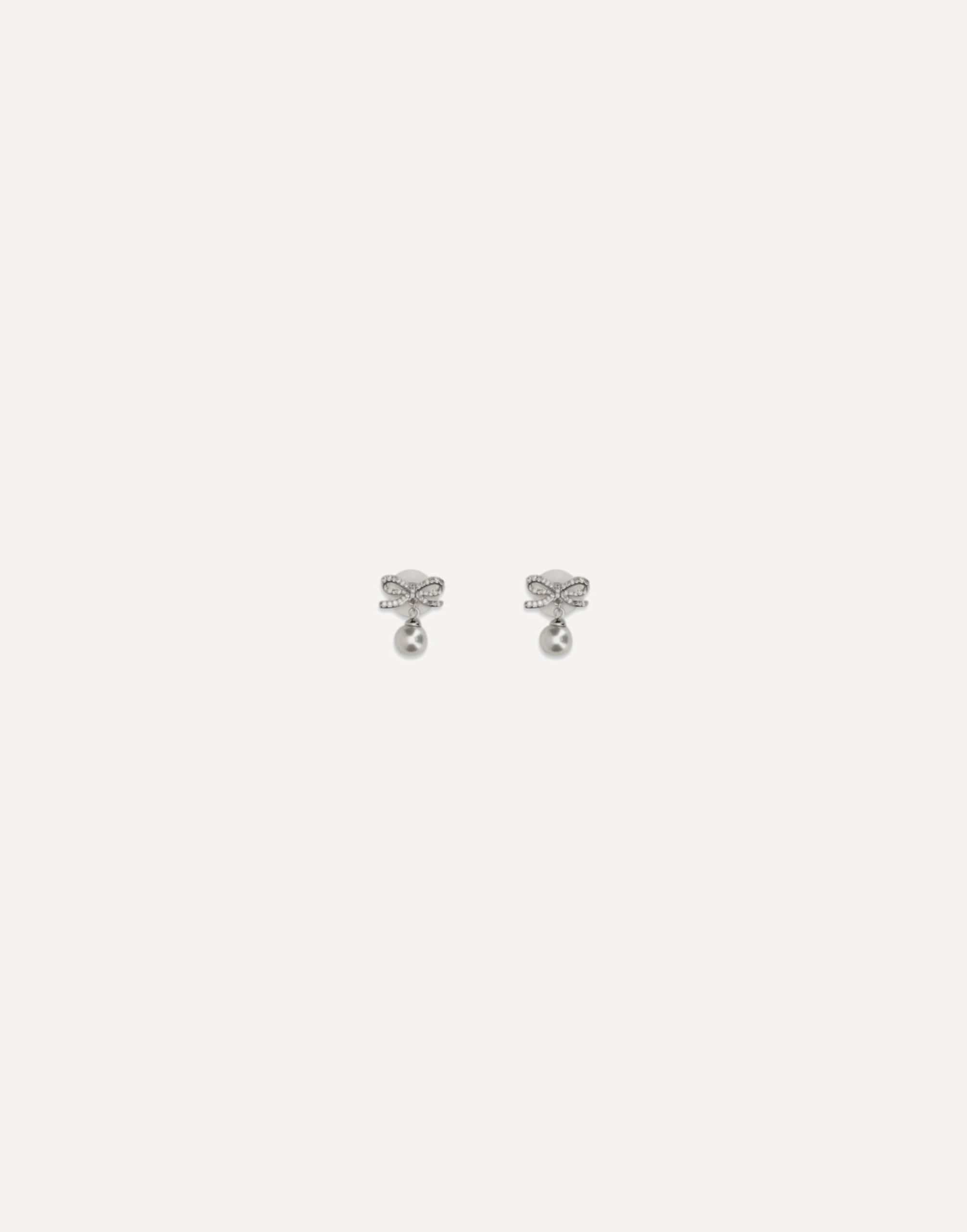 Self-Portrait Pearl Bow Earrings