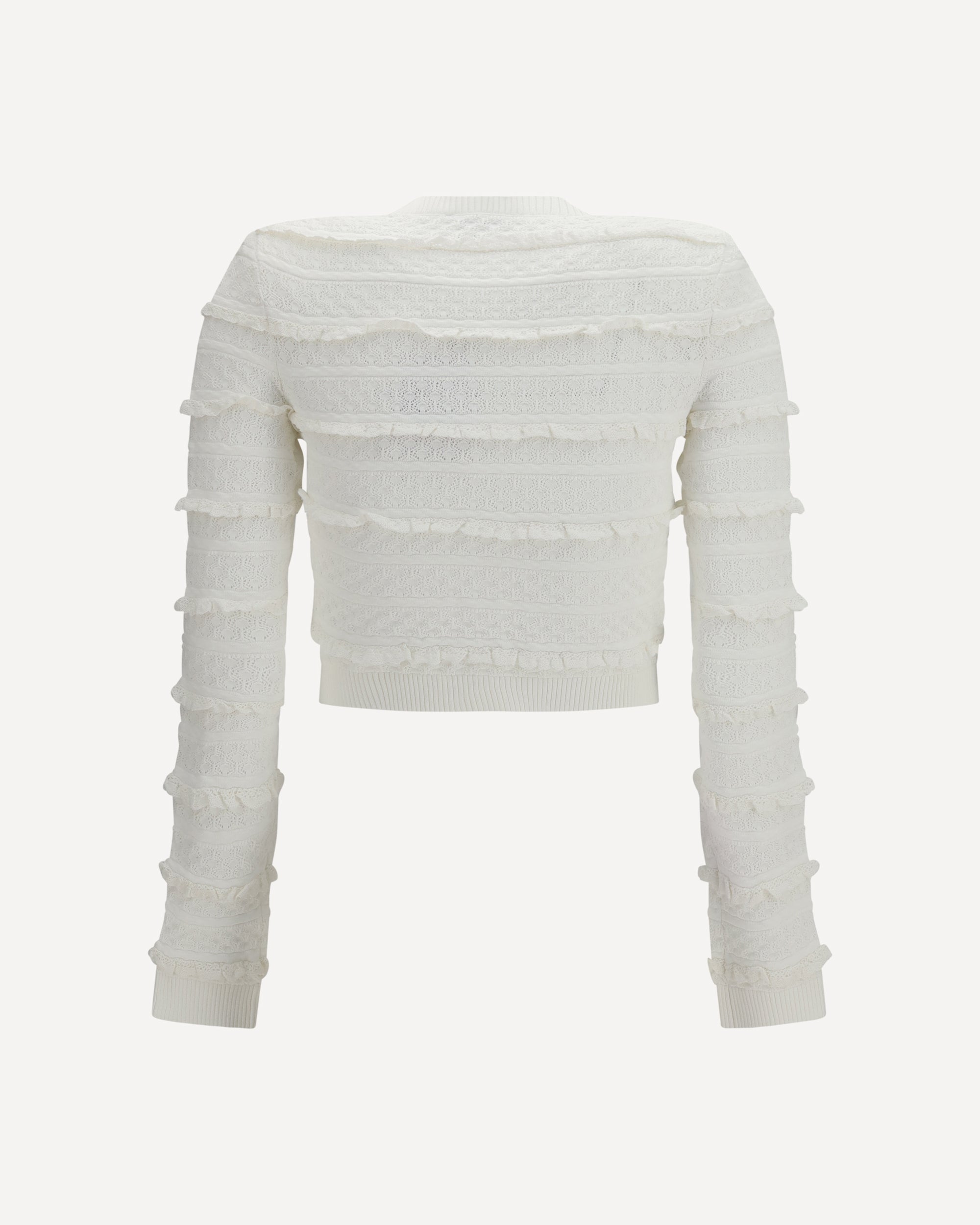 Pointellegebreid vest met diamantdetails - alternate view