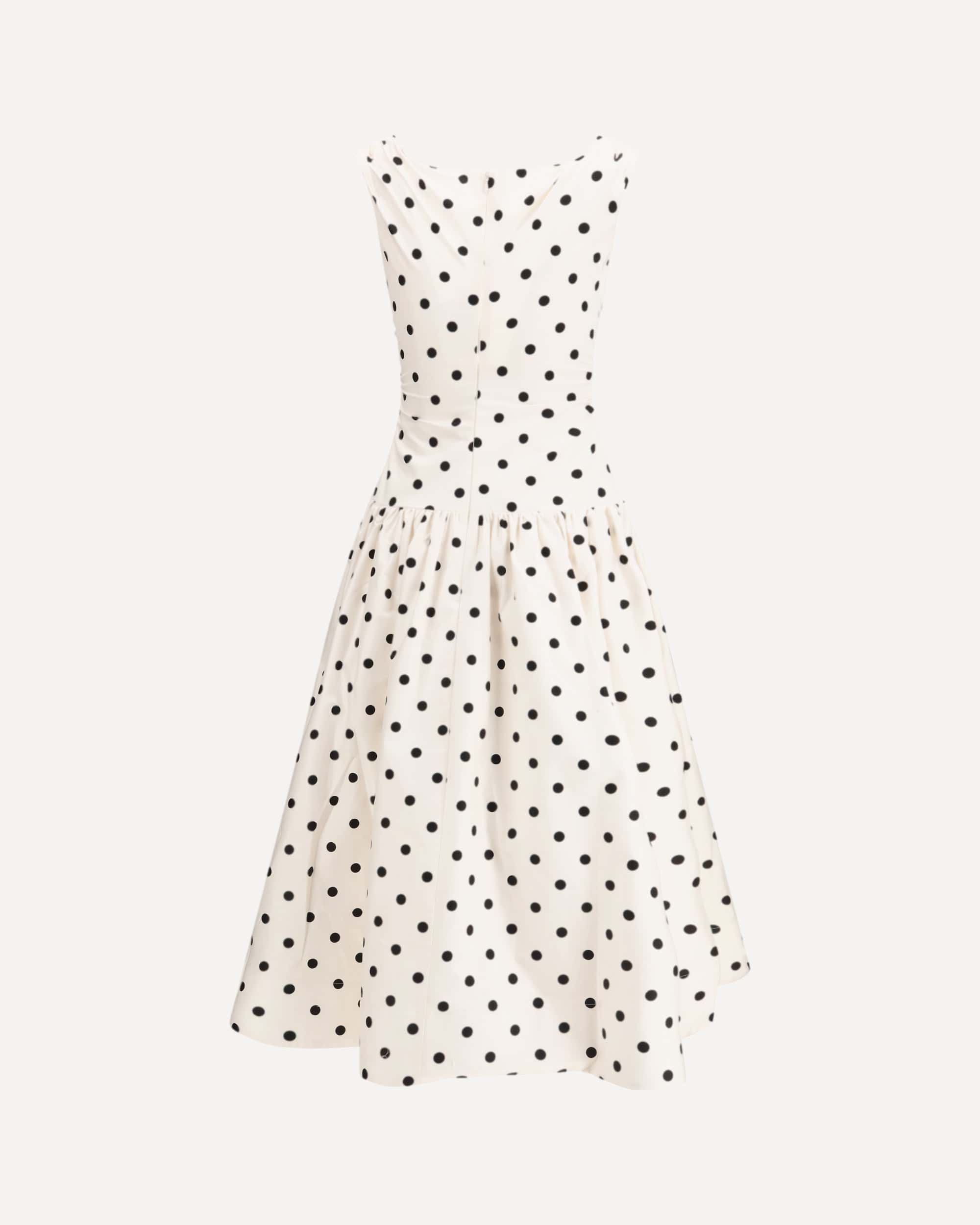 Self-Portrait Polka Dot Cotton Midi Dress
