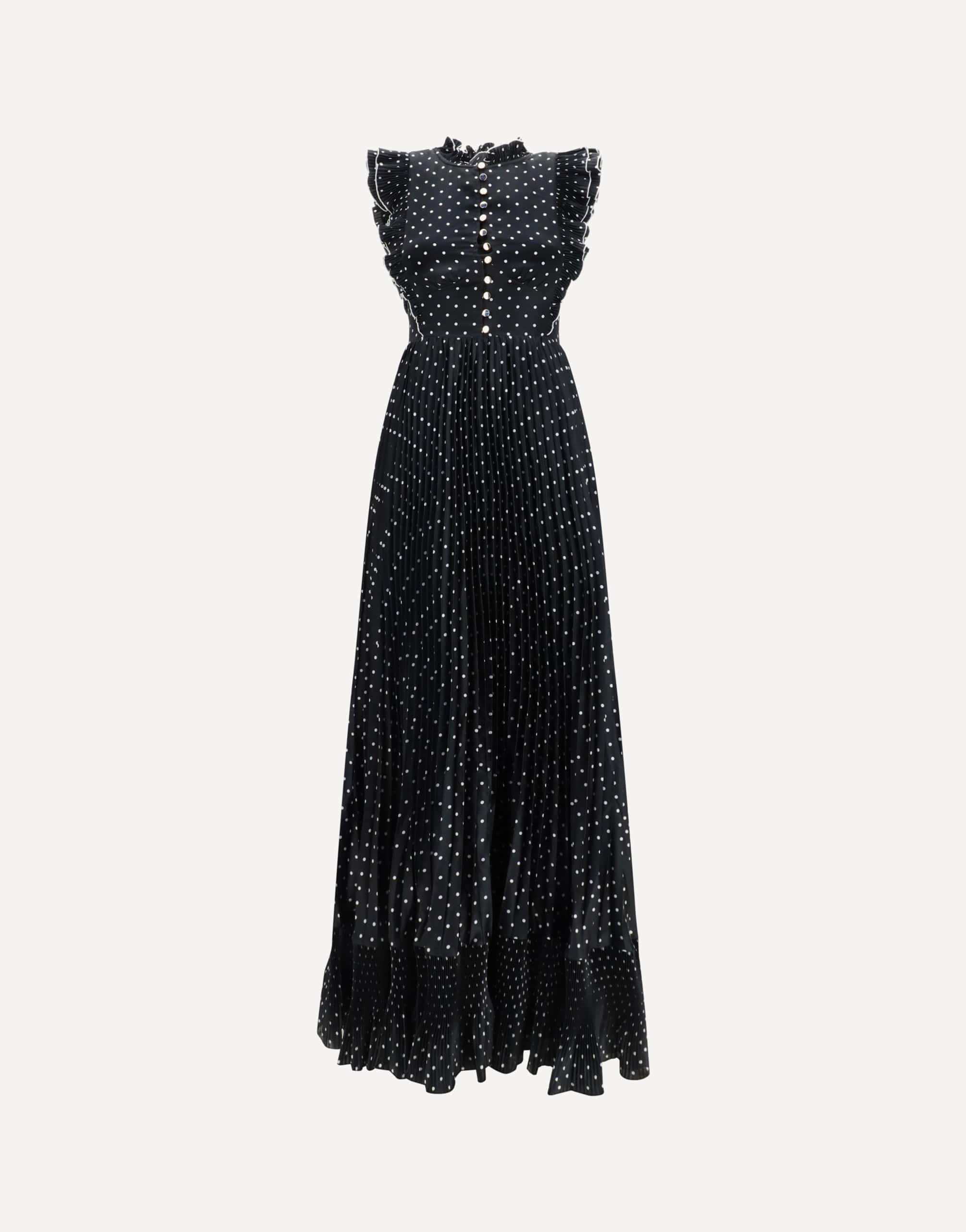 Self-Portrait Polka Dot Maxi Dress