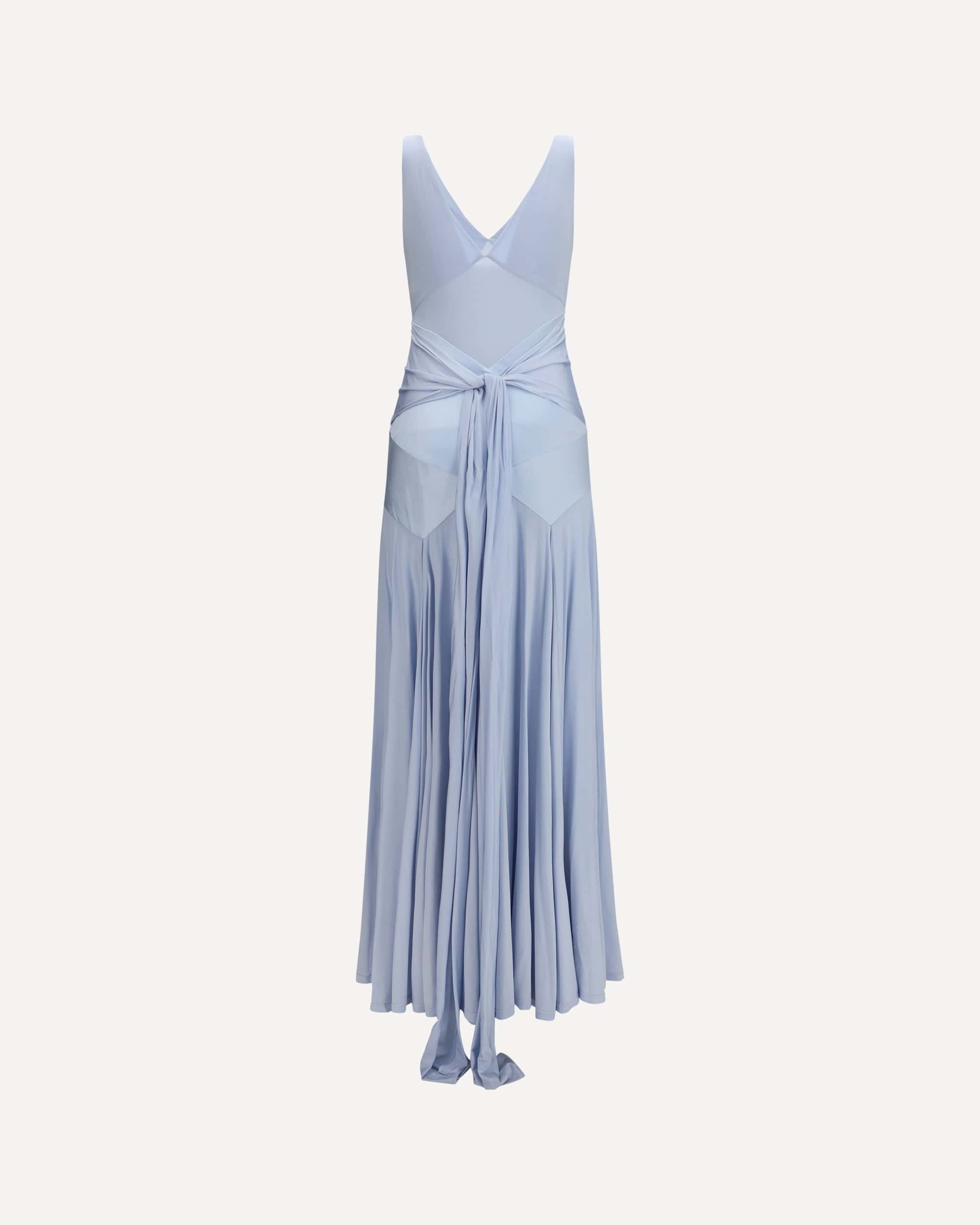 Self-Portrait Satin And Jersey Maxi Dress - alternate view