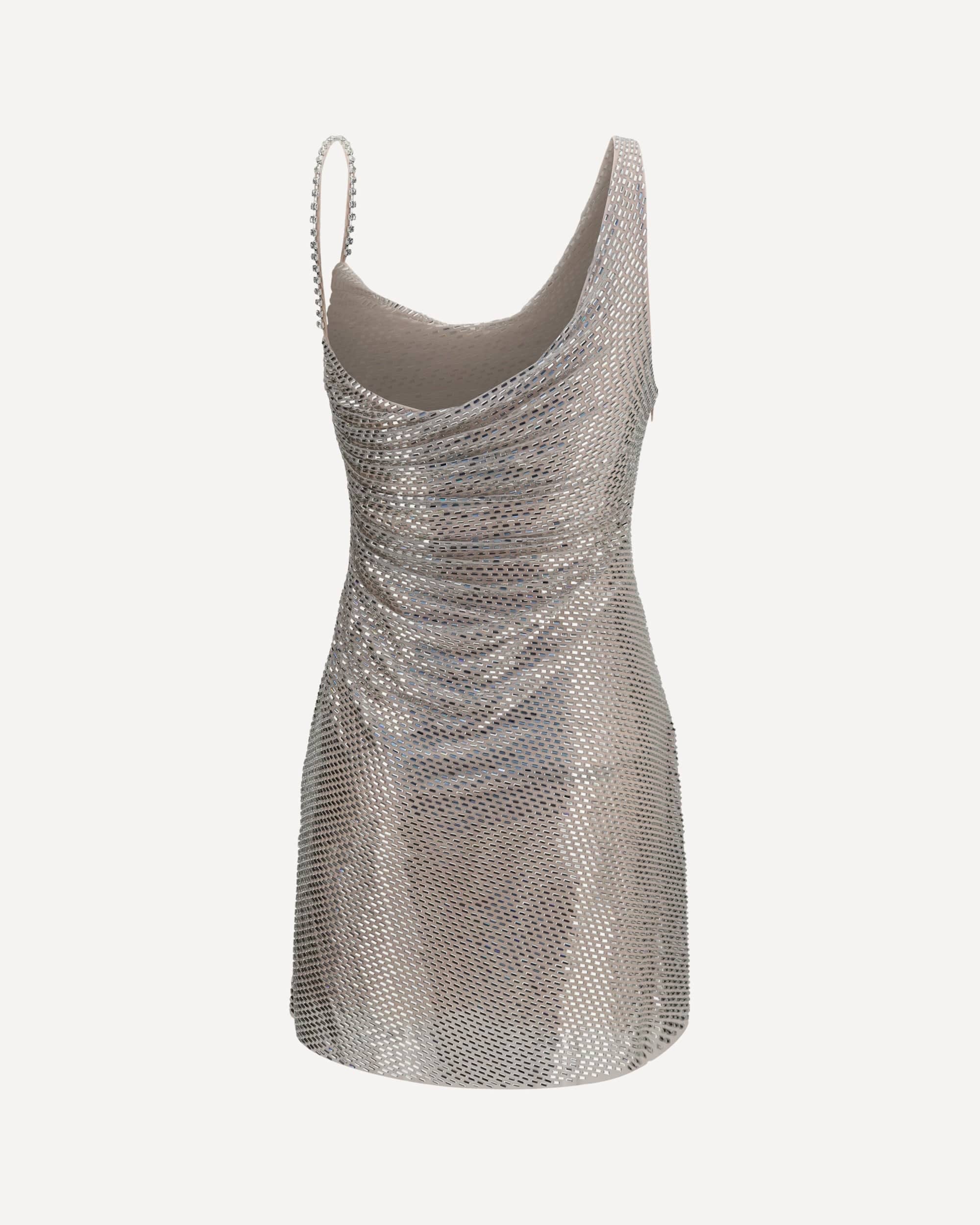 Self-Portrait Sequins Draped Dress - alternate view