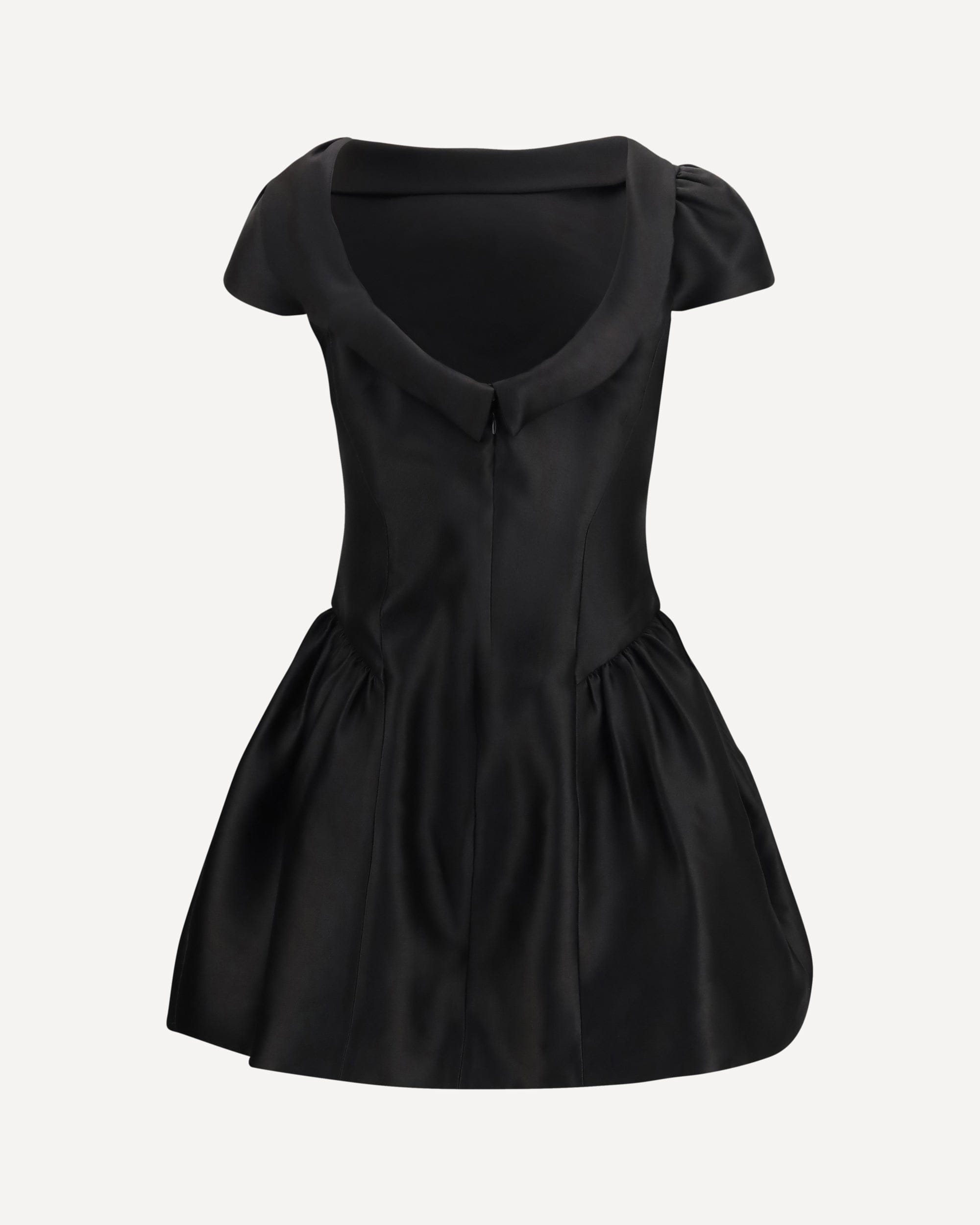 Self-Portrait Short Taffeta Dress With Collar - alternate view