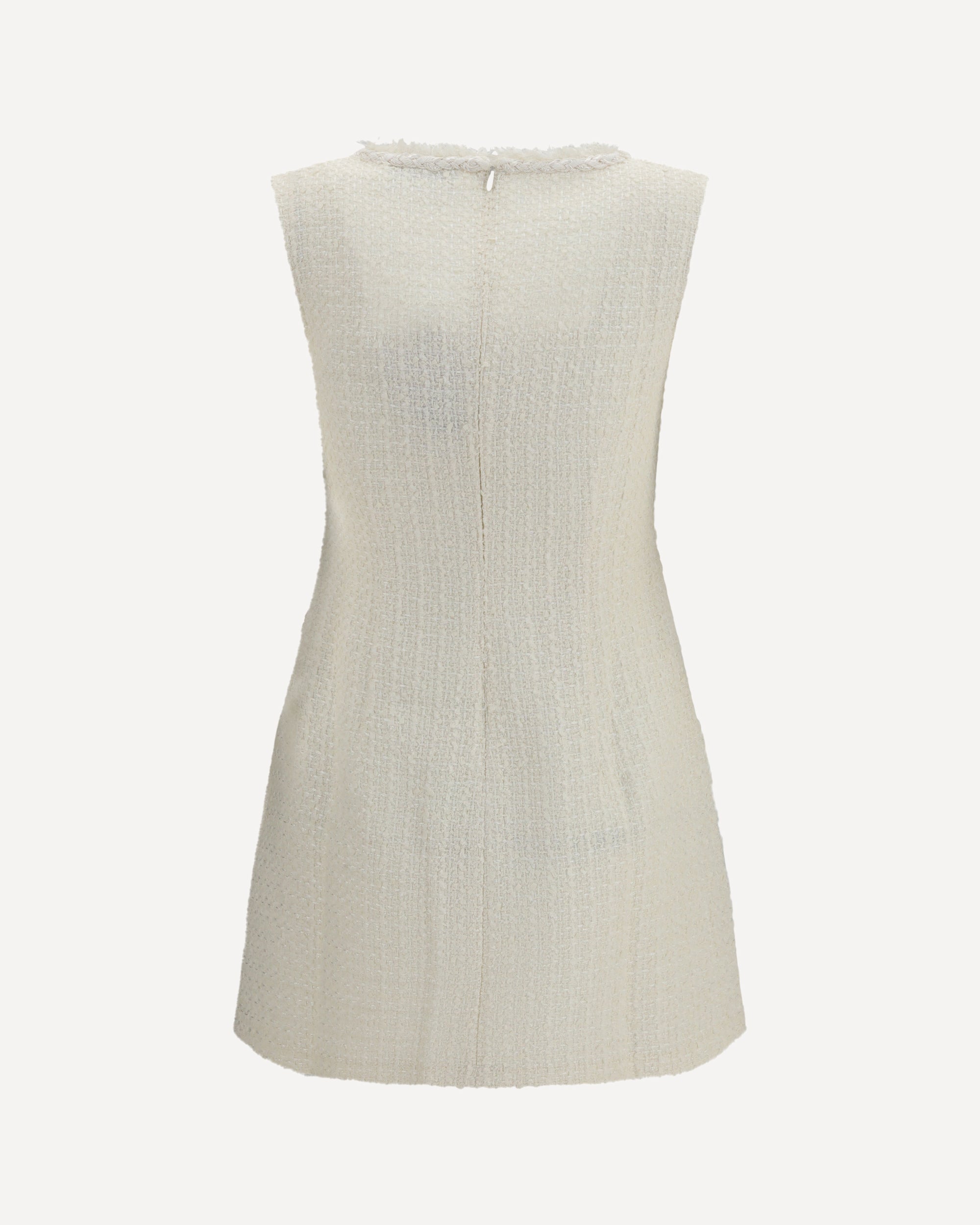 Self-Portrait Sleeveless Bouclé Mini Dress - alternate view