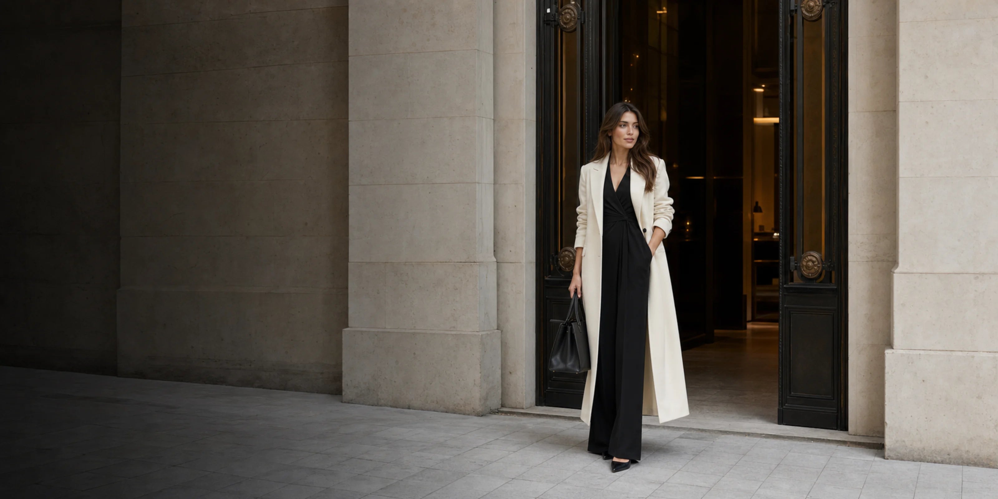 Women’s designer outlet luxury fashion hero at a European limestone boutique