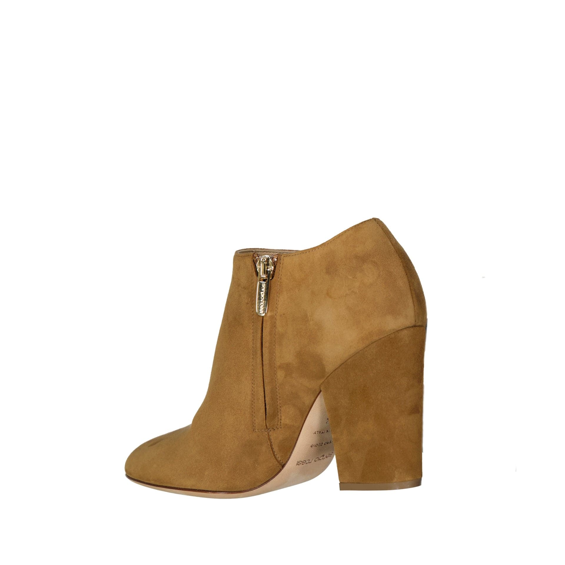 Sergio Rossi Leather Ankle Boots Side Zip