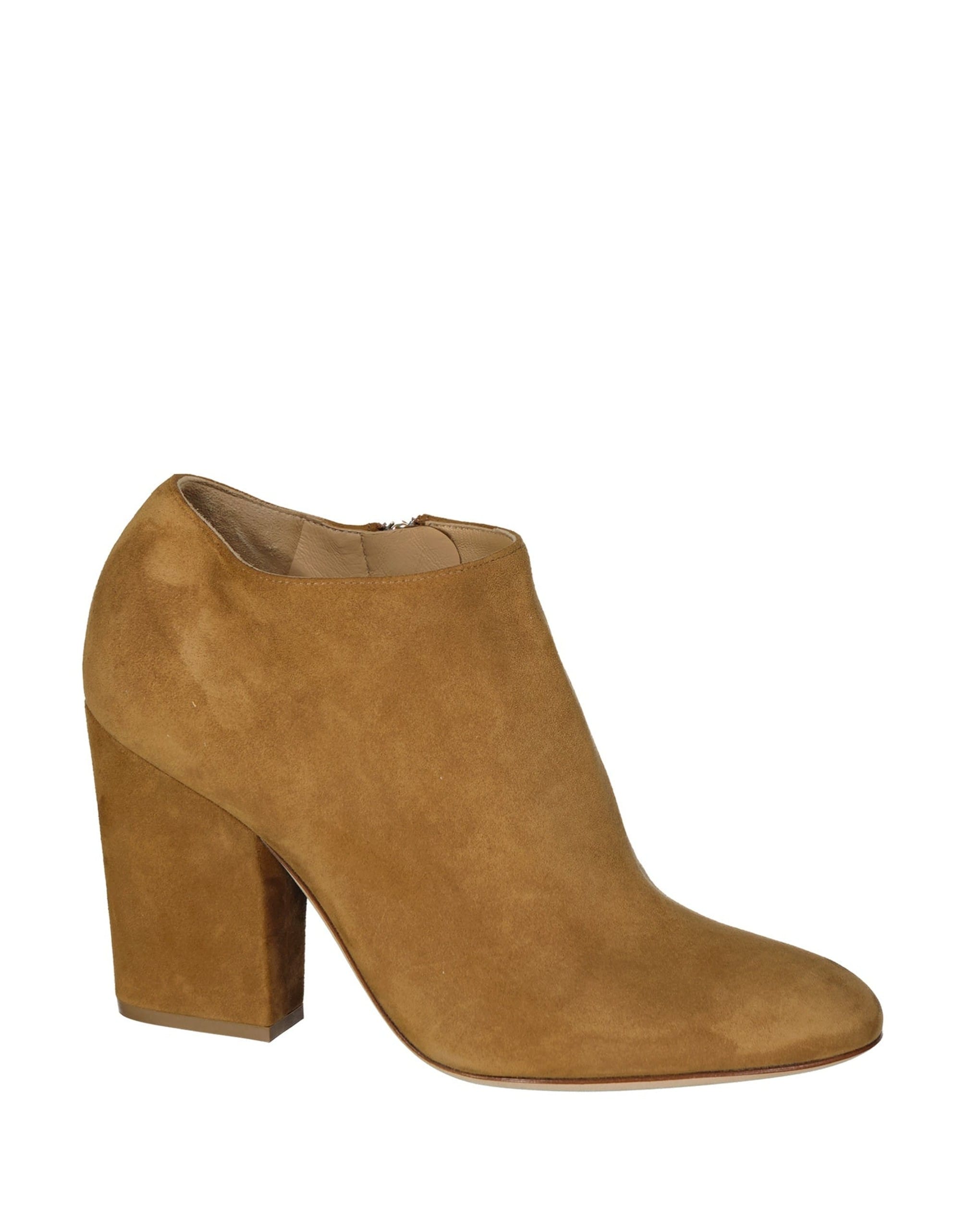 Sergio Rossi Leather Ankle Boots Side Zip