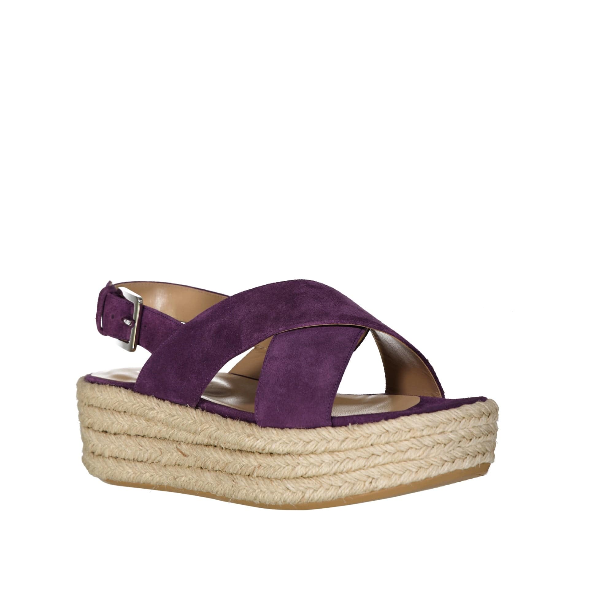 Sergio Rossi Leather Espadrilles With Ankle Buckle - alternate view