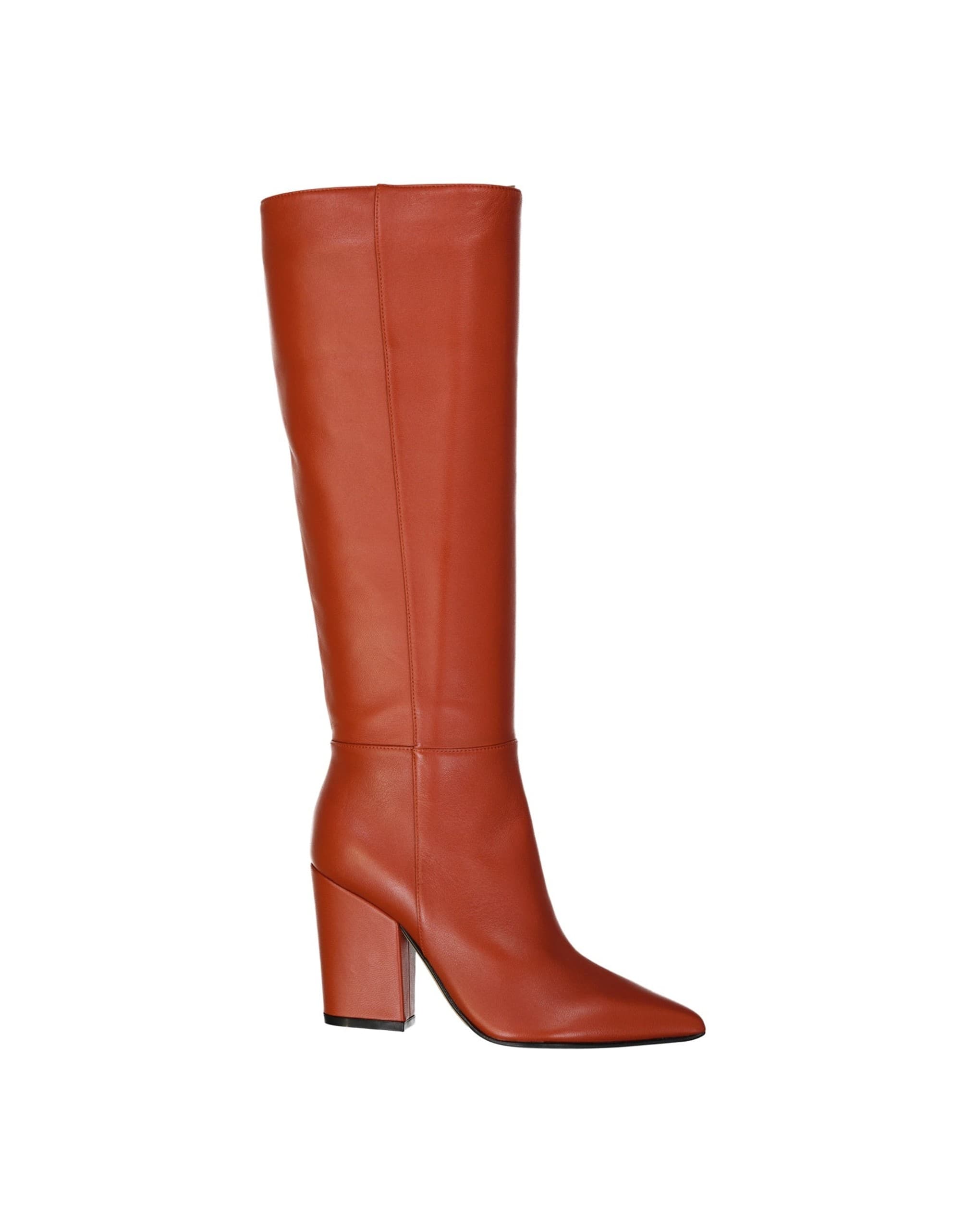 Sergio Rossi Leather Pointed Toe Heel Boots