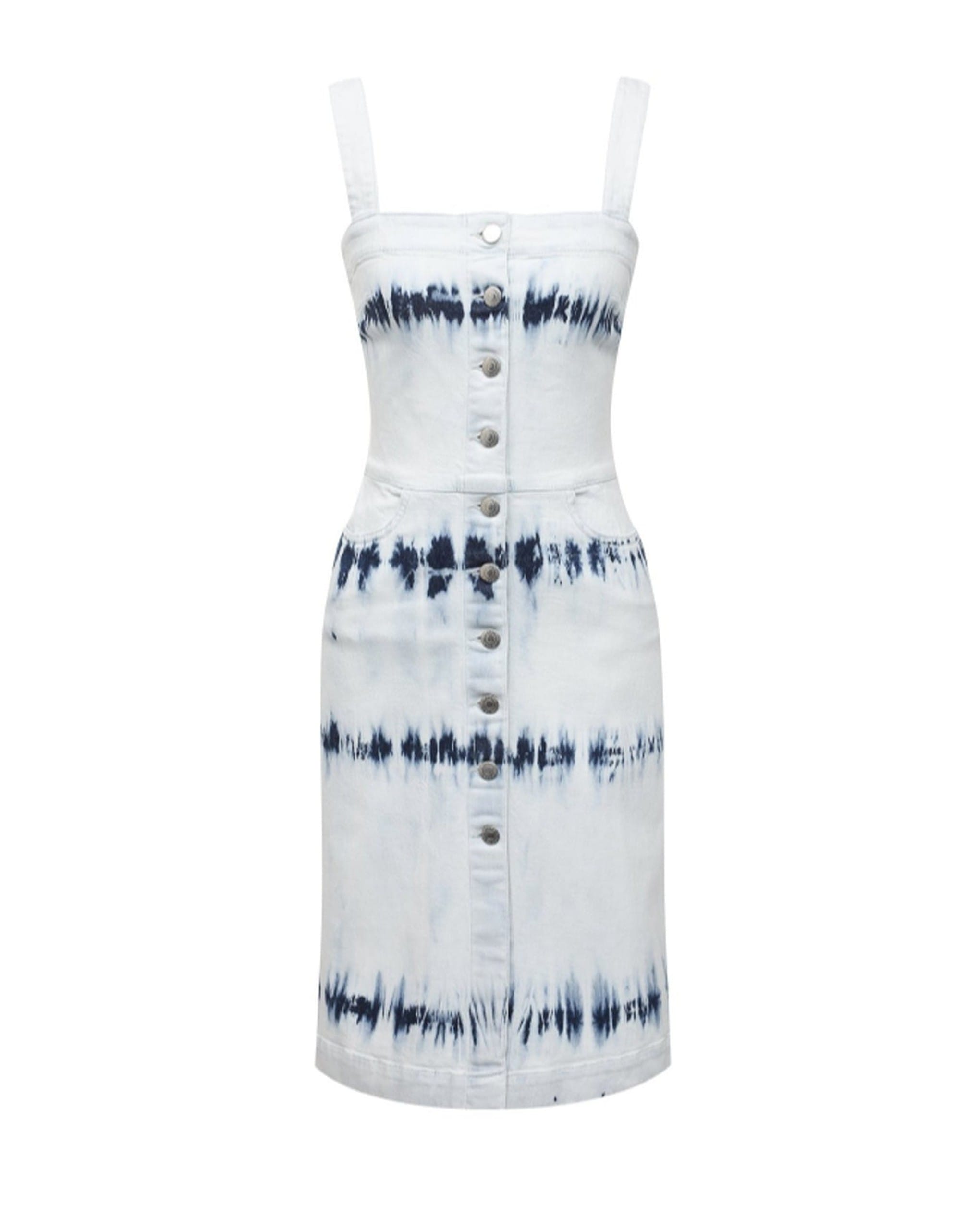 Stella McCartney Button-Front Denim Midi Dress