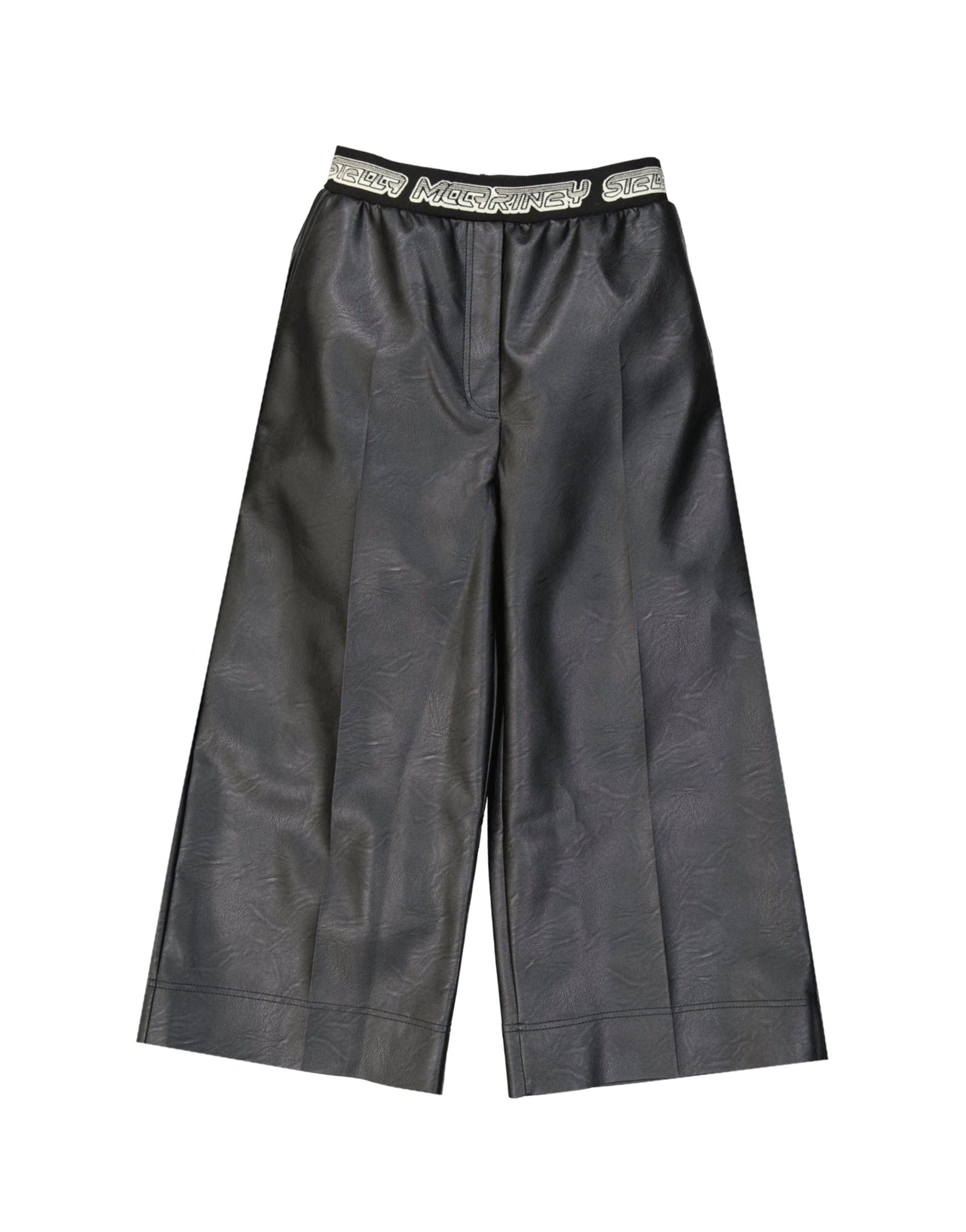 Stella McCartney Cropped Leather Effect Pants