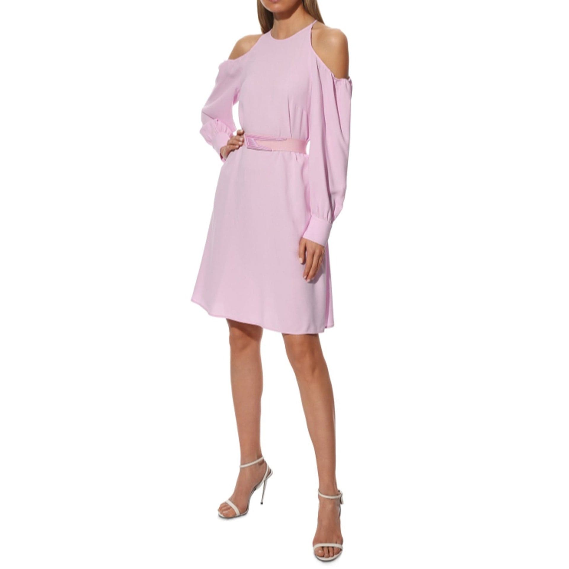 Stella McCartney Cut-Shoulder Mini Dress With Belt - alternate view