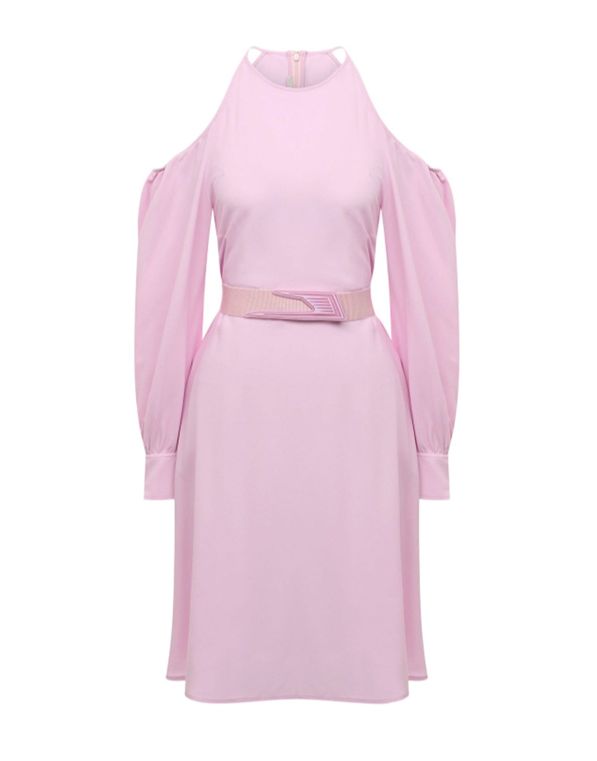 Stella McCartney Cut-Shoulder Mini Dress With Belt