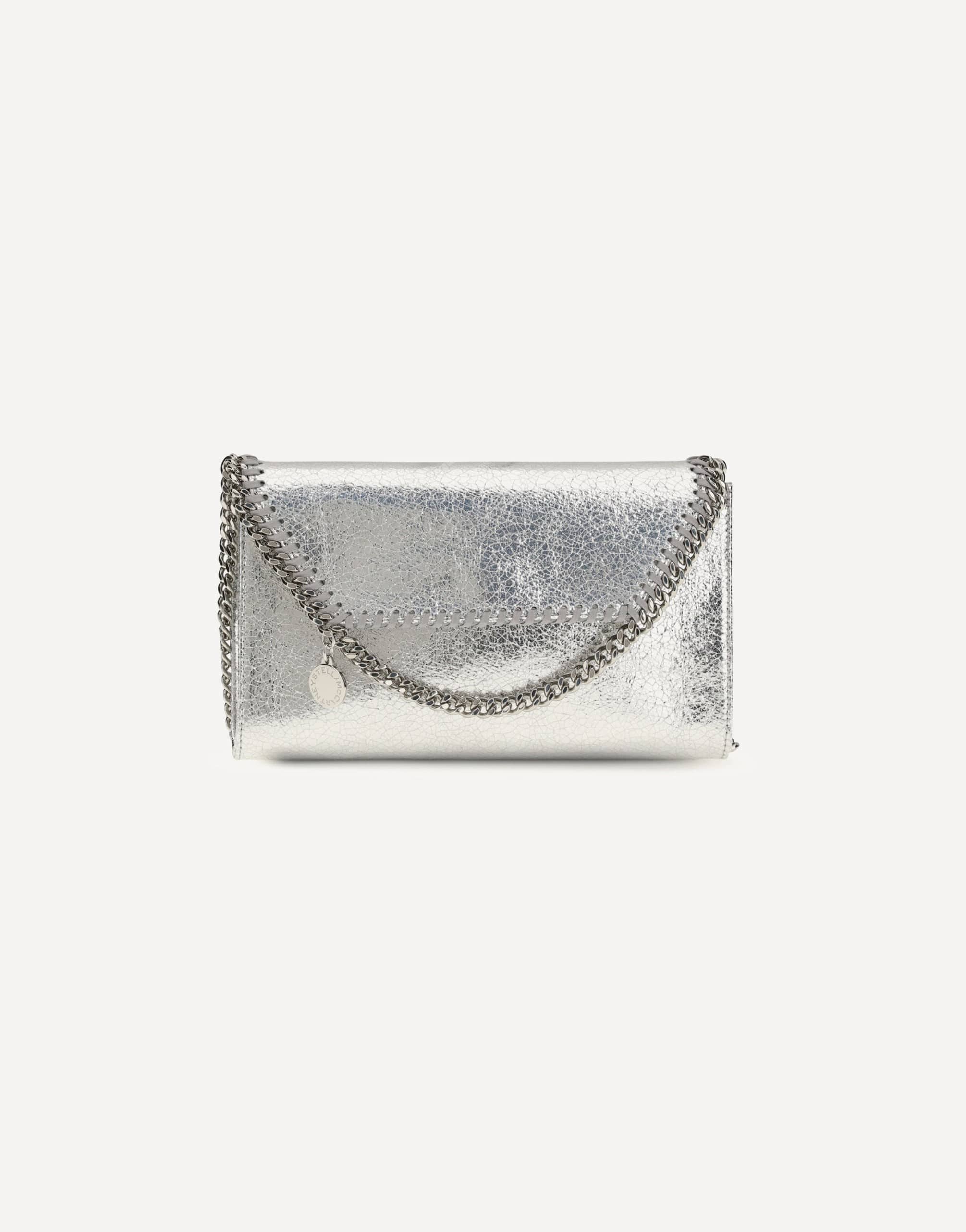 Stella McCartney Stella McCartney Falabella Metallic Fabric Shoulder Bag