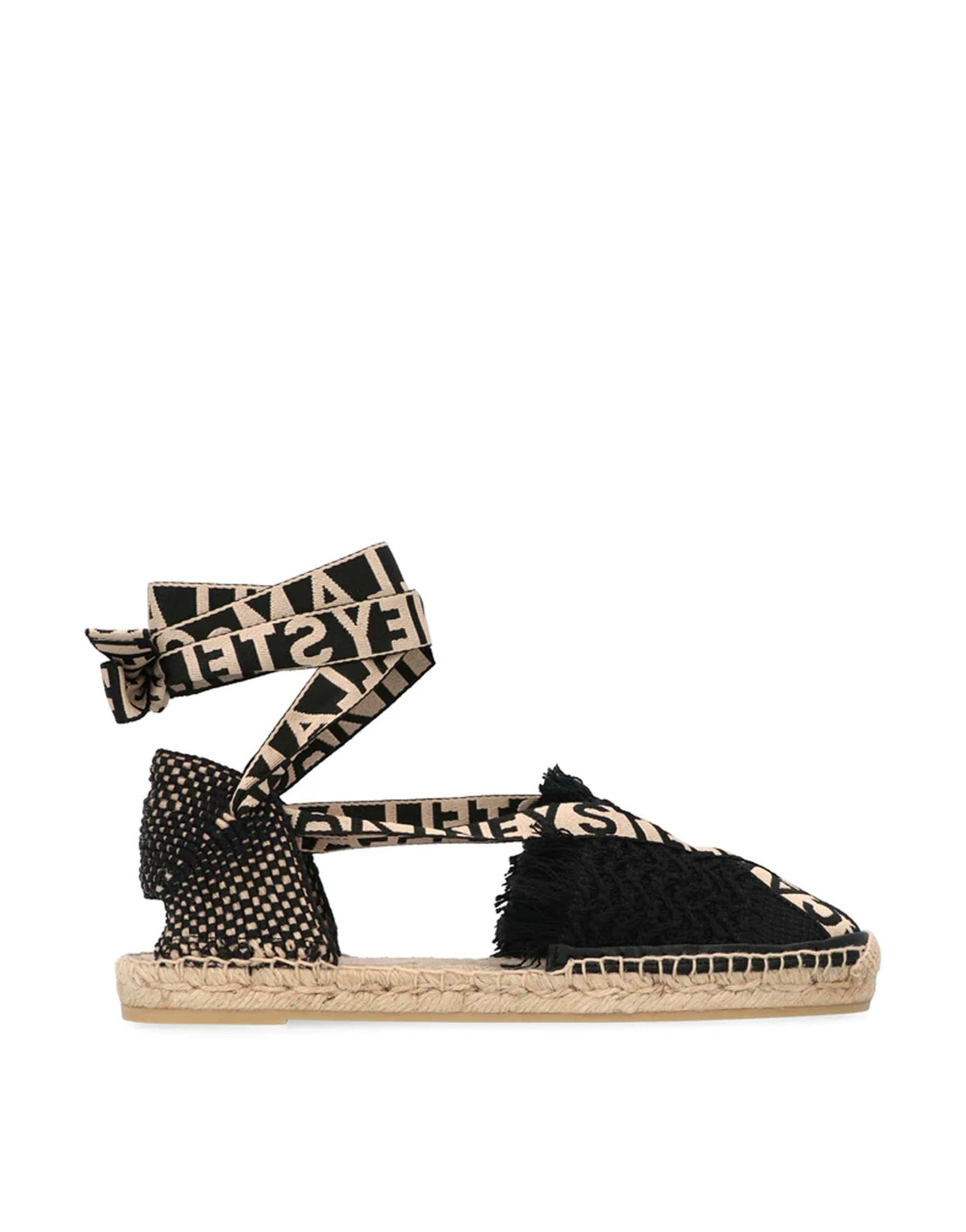Stella McCartney Gaia Canvas Espadrilles With Macramé