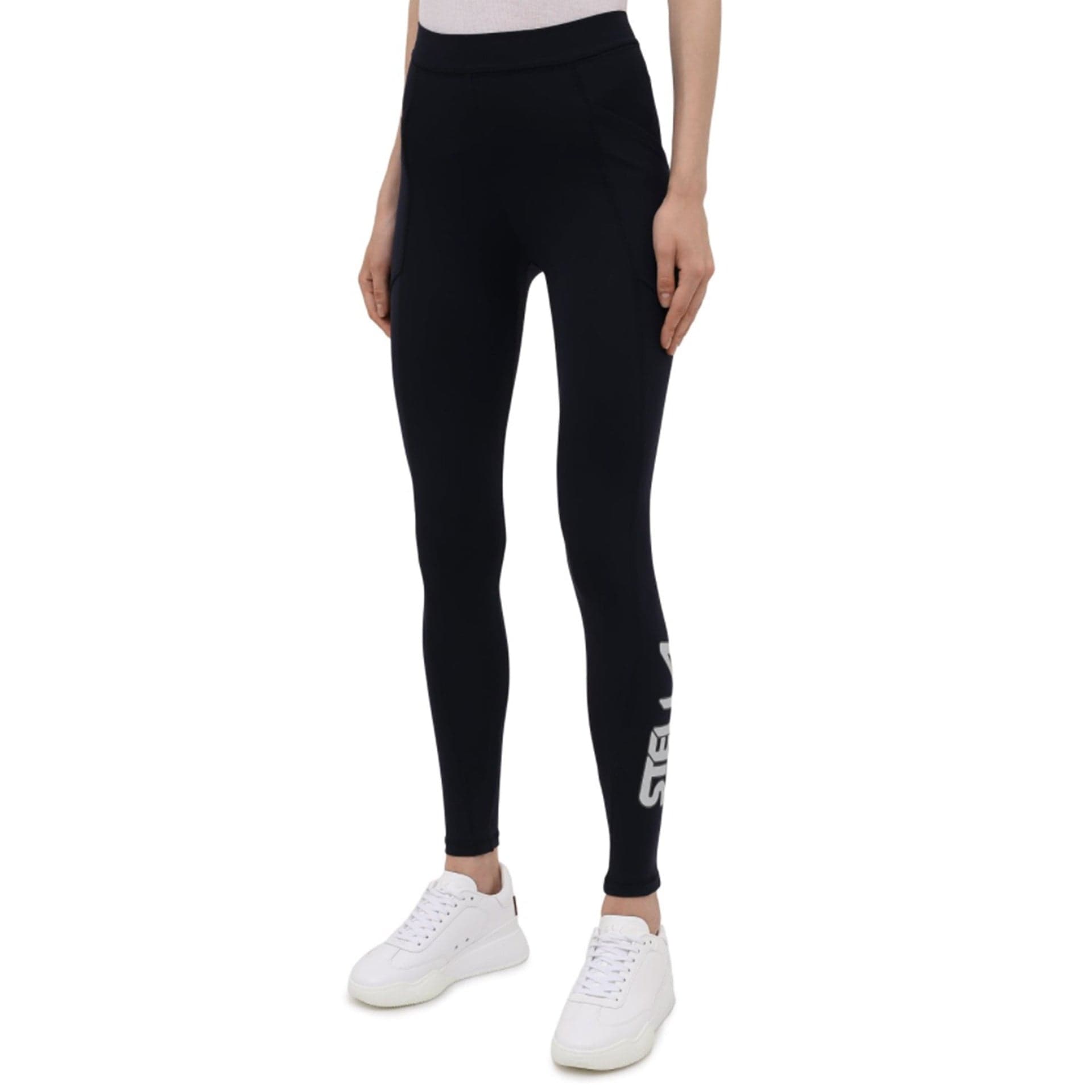 Stella McCartney High-Waist Printed Logo Leggings - alternate view