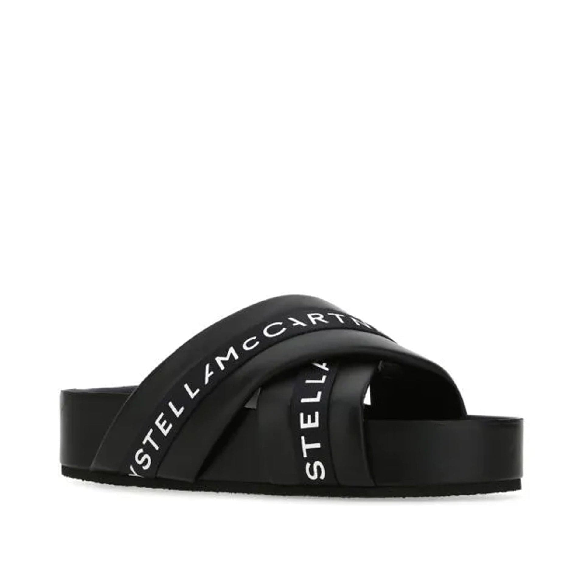 Stella McCartney Logo Slides With Open Toe - alternate view