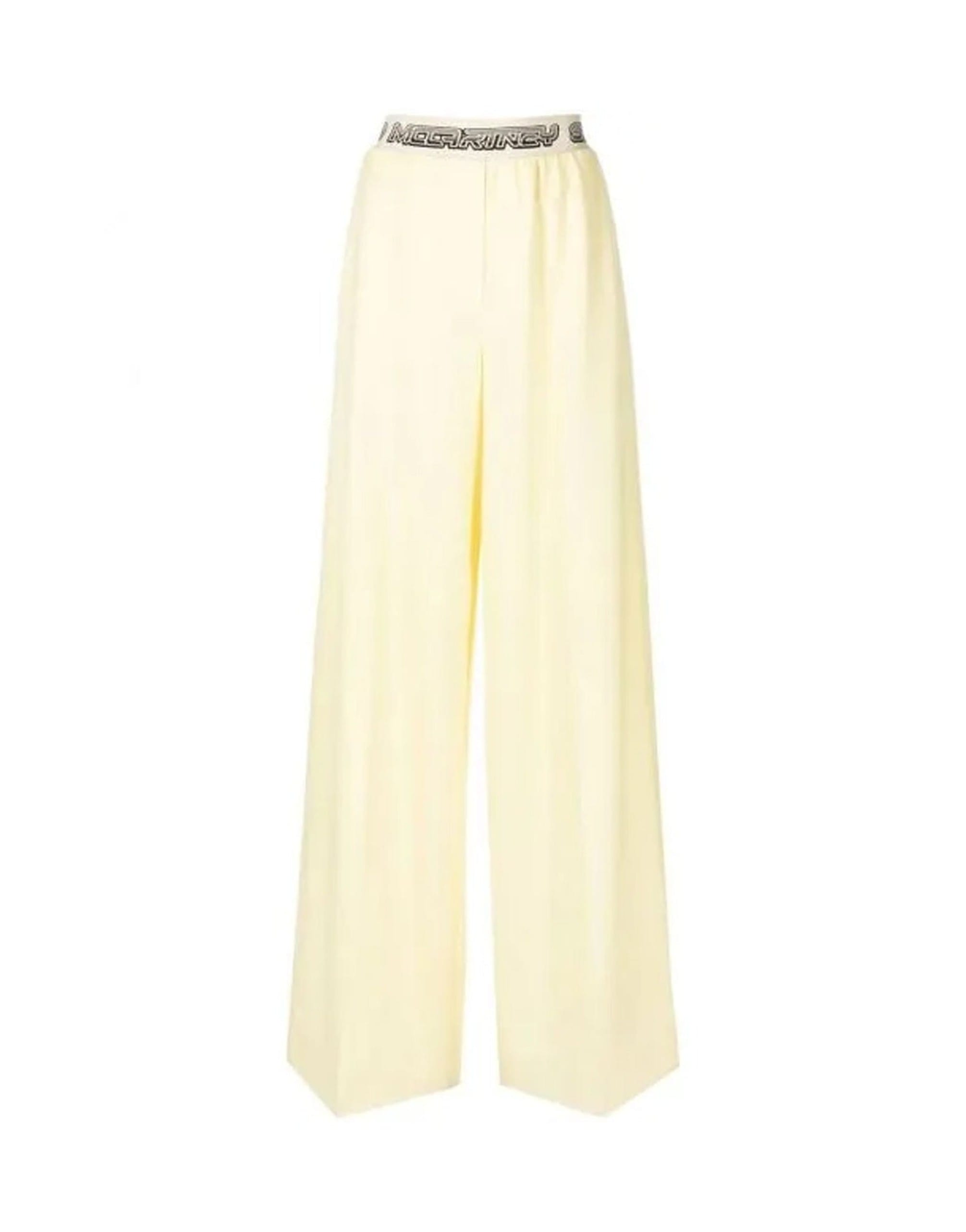Stella McCartney Logo Wool Pants With Wide Legs