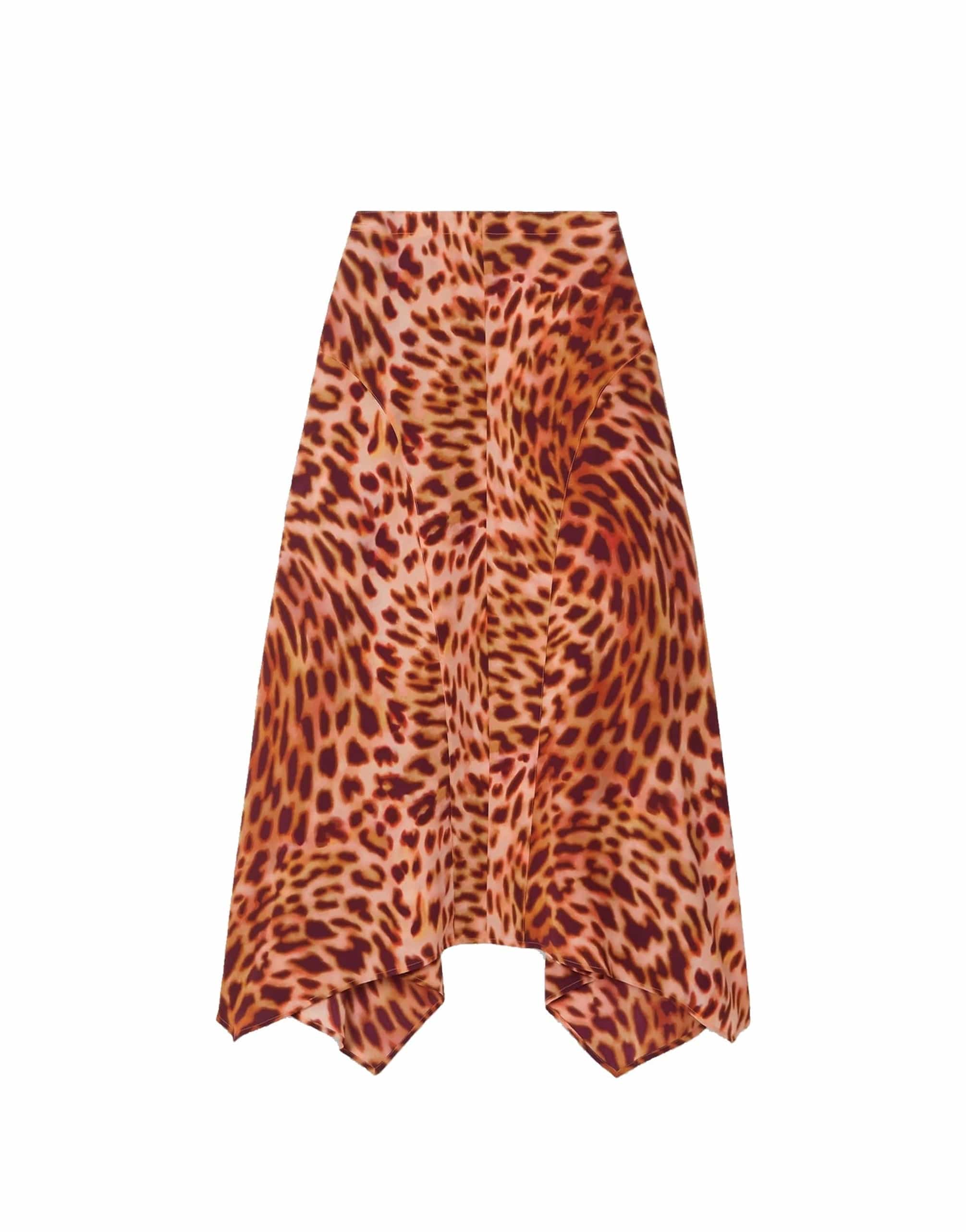 Stella McCartney Silk Midi Dress With Handkerchief Hem