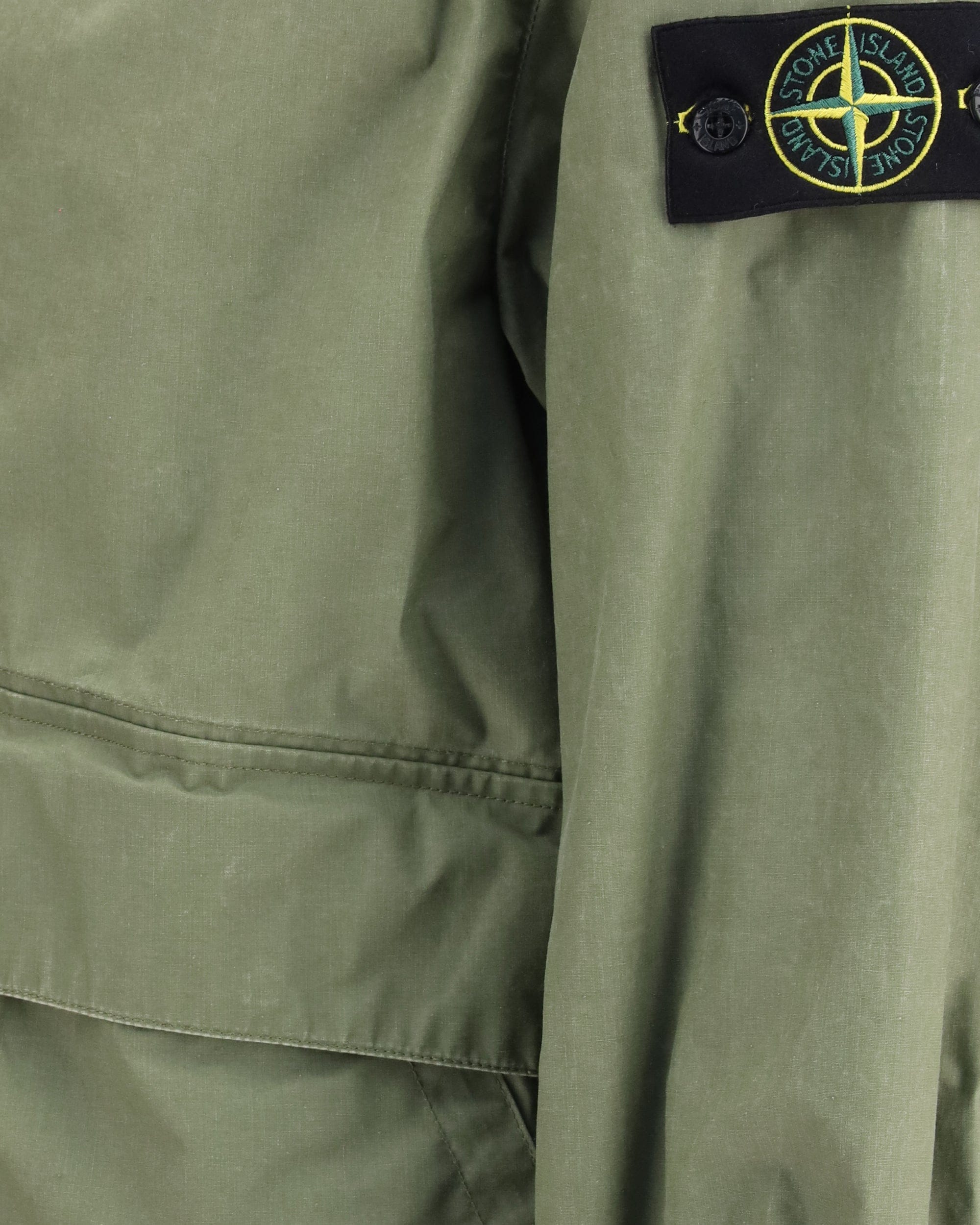 Stone Island 4100054 Waxed Pigment Cotton Tela Coach Jacket