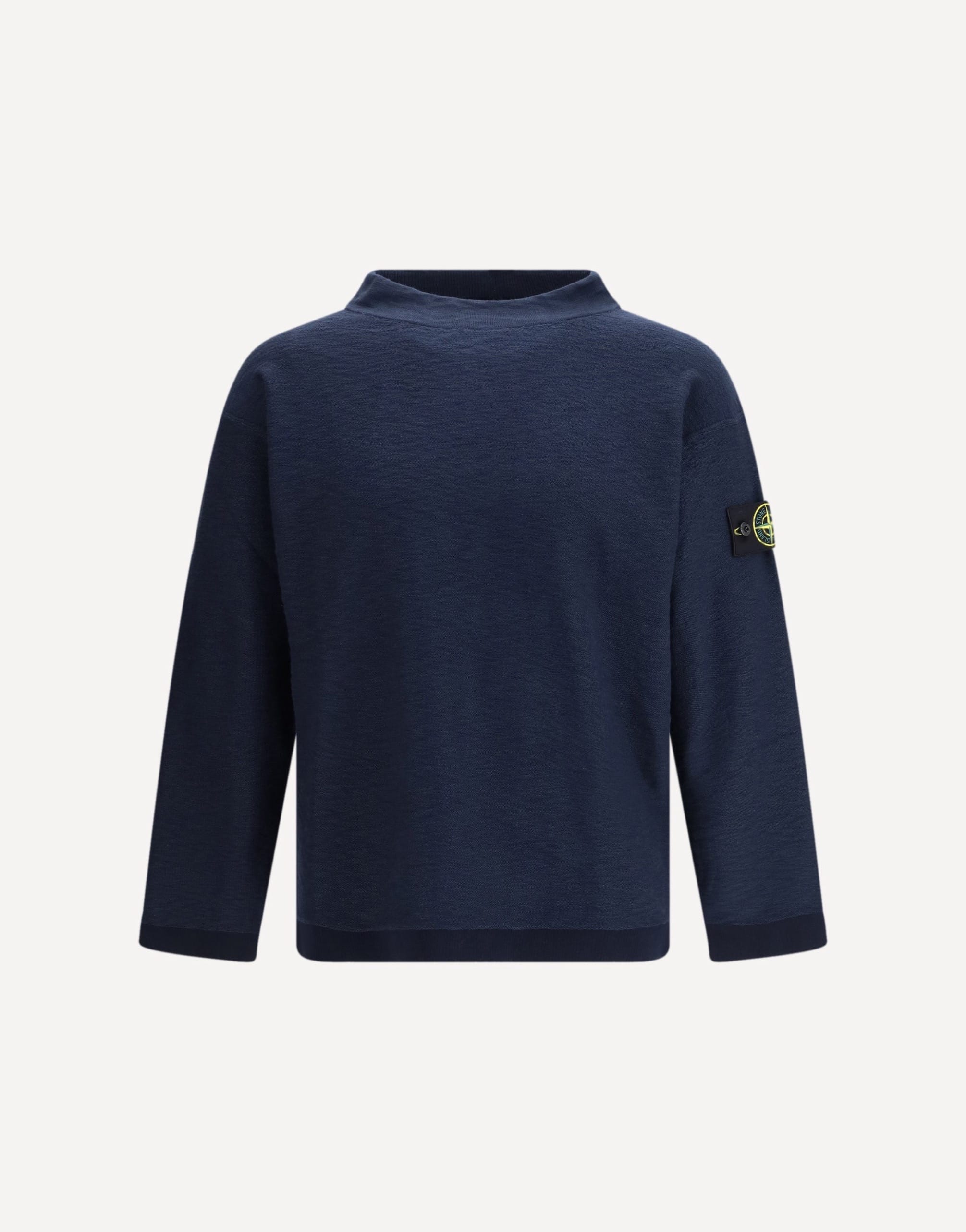 Stone Island Crewneck Sweater With Ribbed Neckline