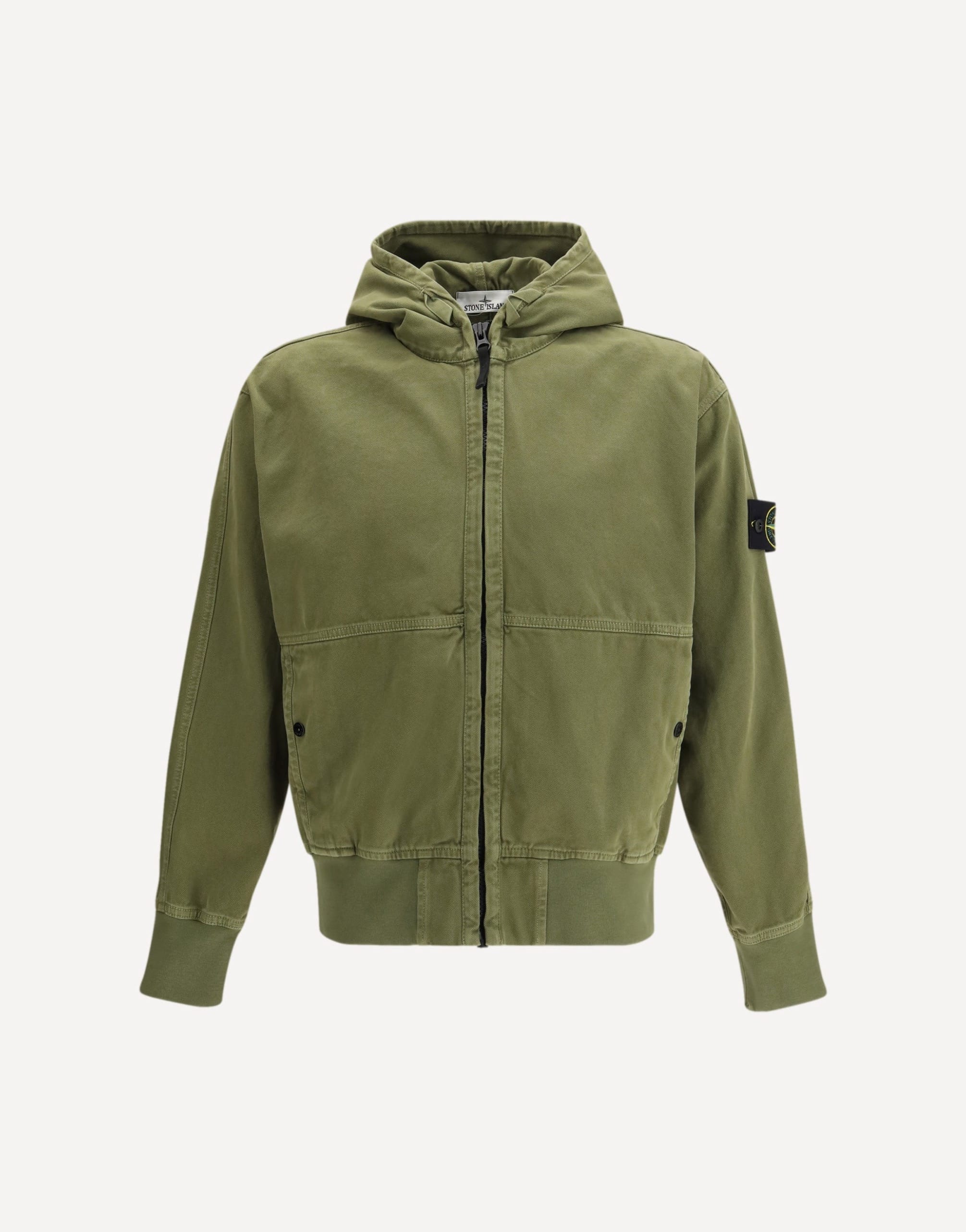 Stone Island Organic Panama Cotton Zip Jacket