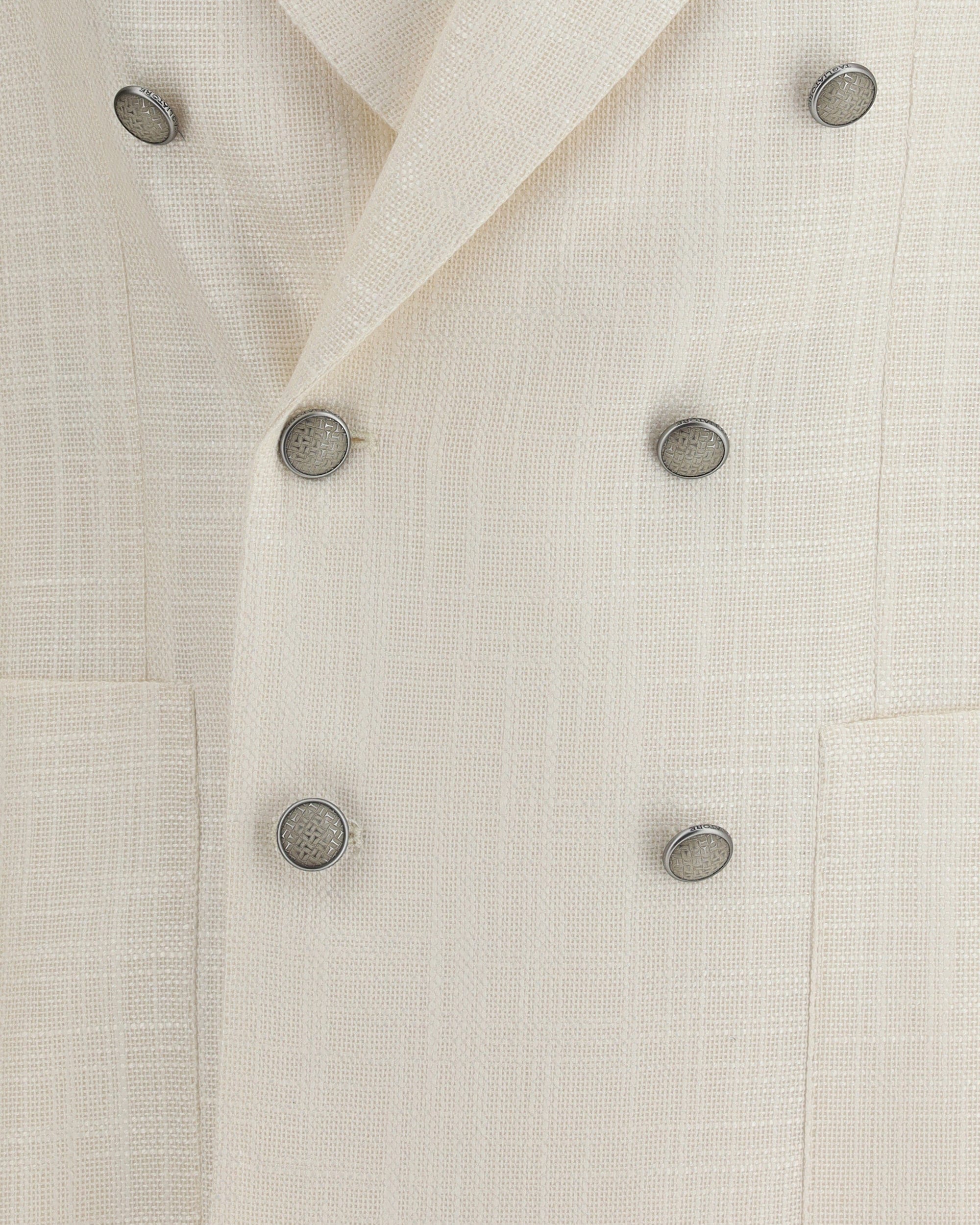 Tagliatore Double-Breasted Linen And Cotton Blazer