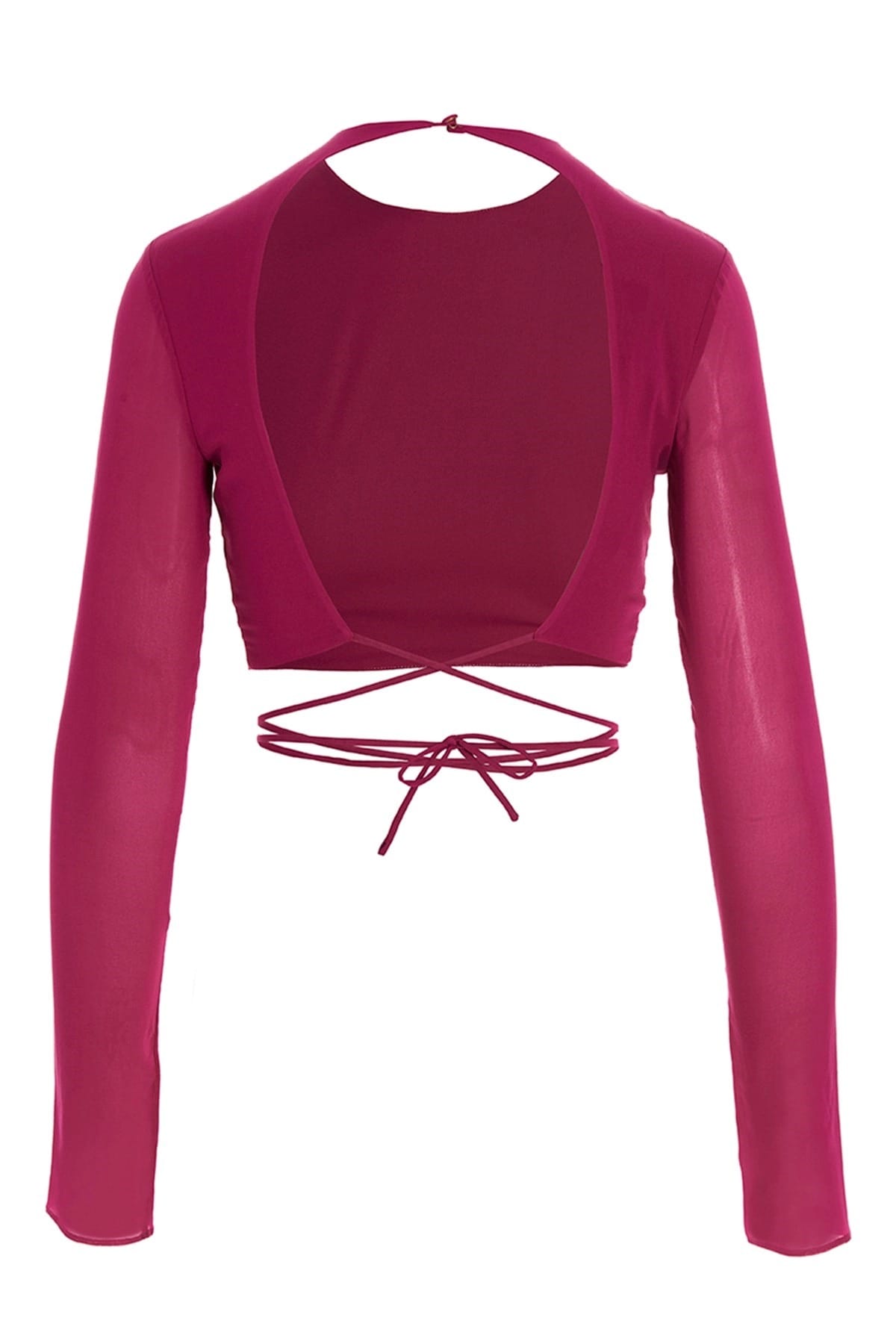 The Andamane The Andamane Cropped Georgette Top